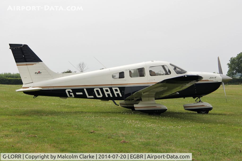 G-LORR, 1996 Piper PA-28-181 Cherokee Archer III C/N 2843037, Piper PA-28-181 Cherokee Archer III at The Fly-In & Vintage Air Race, The Real Aeroplane Company, Breighton Airfield, July 2014.