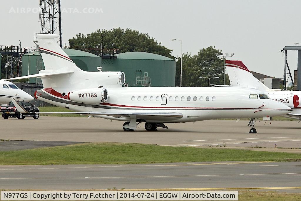 N977GS, 2013 Dassault 7X C/N 202, Dassault 7X at Luton