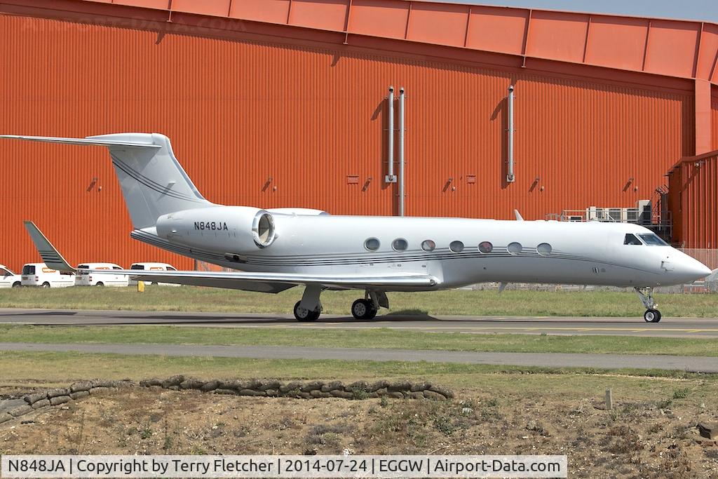 N848JA, 2004 Gulfstream Aerospace GV-SP (G550) C/N 5047, 2004 Gulfstream Aerospace GV-SP (G550), c/n: 5047 at Luton
