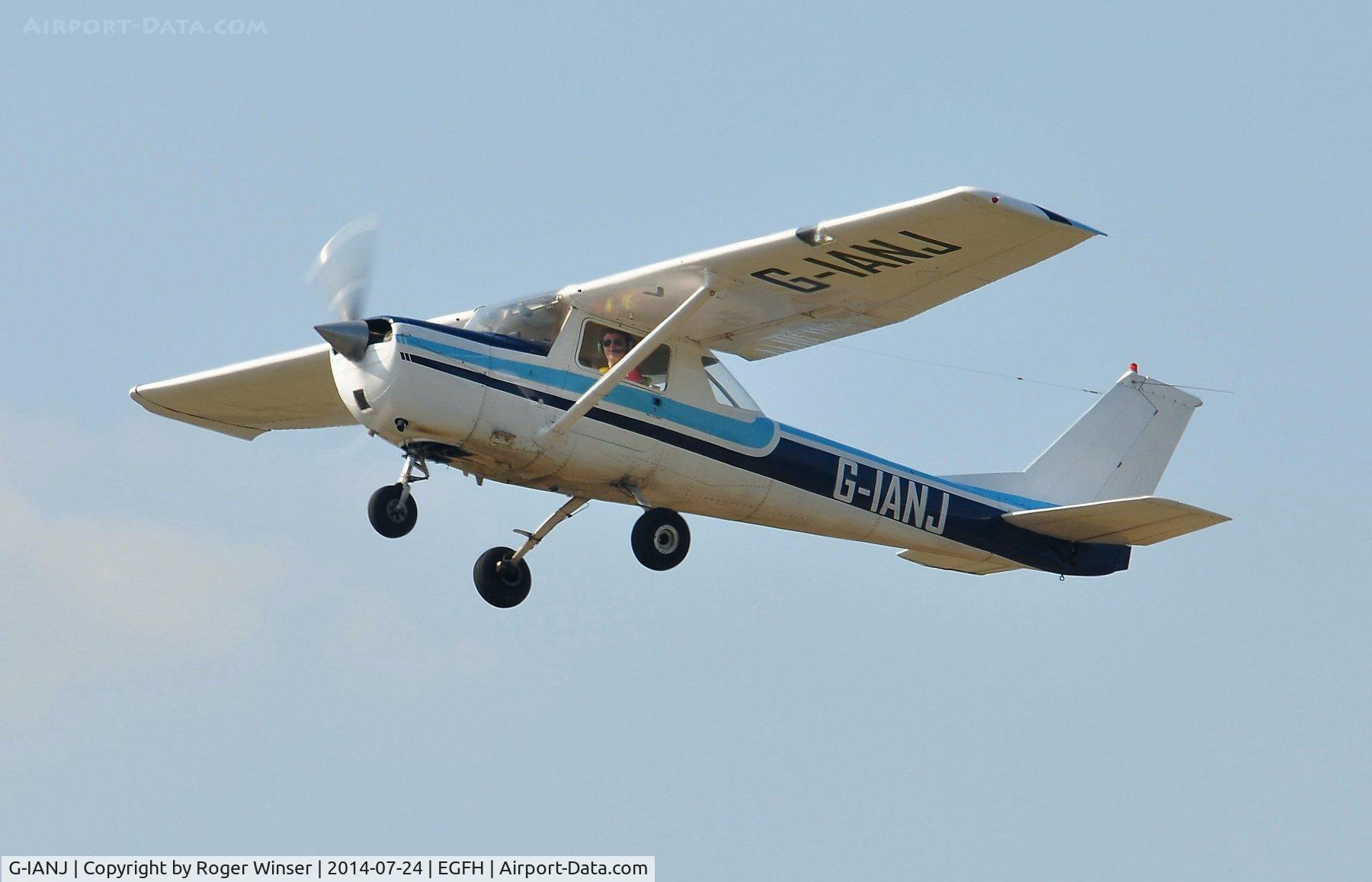 G-IANJ, 1970 Reims F150K C/N 0548, Visiting Reims/Cessna F150K operated by FlyWales departing Runway 22.