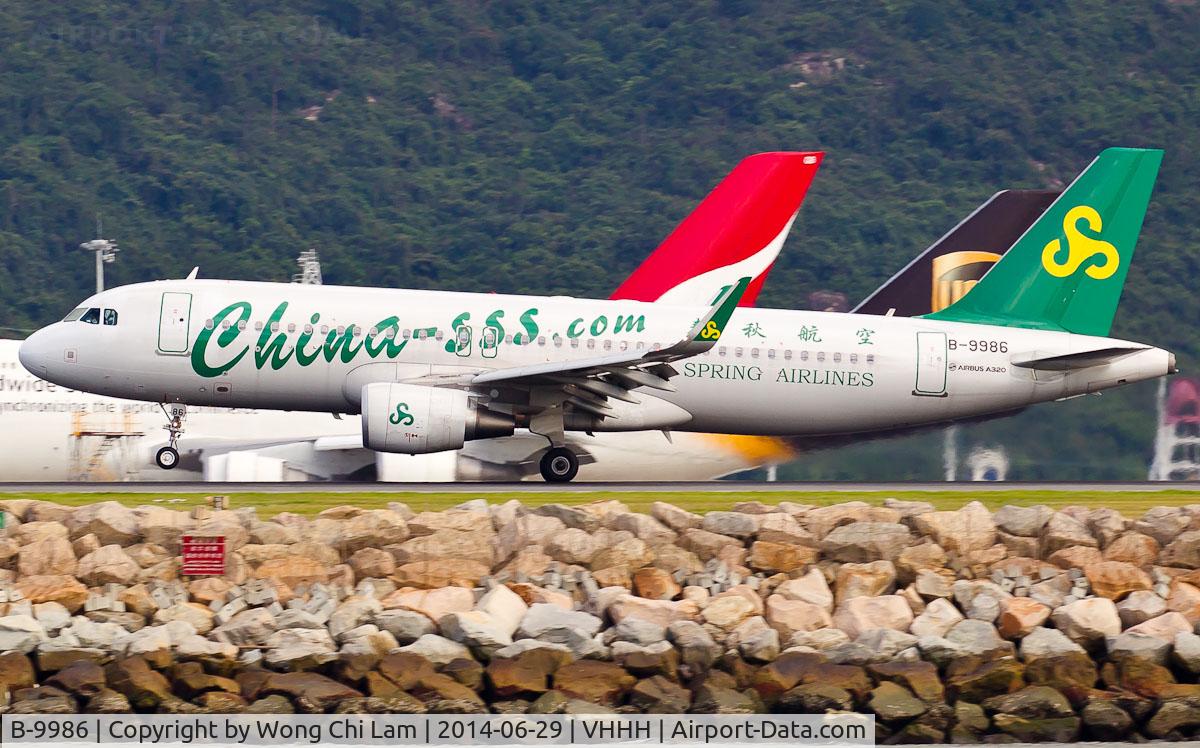 B-9986, 2013 Airbus A320-214 C/N 5911, Spring Airlines