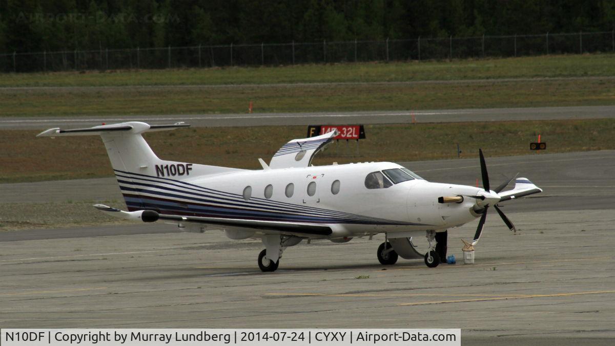 N10DF, 2010 Pilatus PC-12/47E C/N 1241, On the ramp at Whitehorse, Yukon.