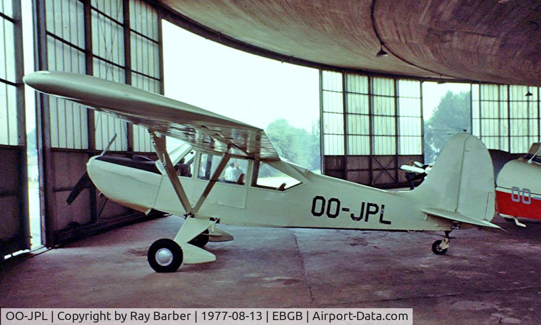 OO-JPL, Boisavia B-601L Mercurey C/N 115, Boisavia B.601L Mercurey [115] Brussels-Grimbergen~OO 13/08/1977. From a slide.