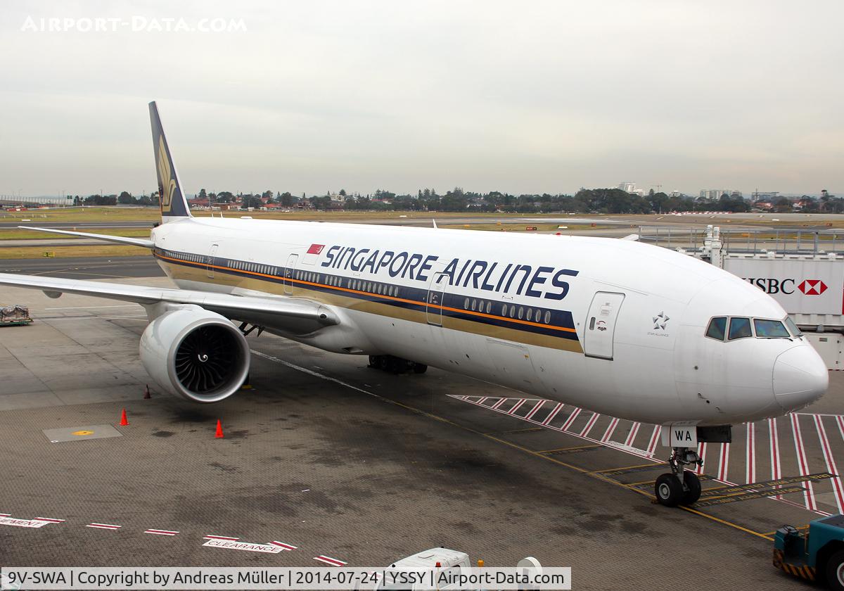 9V-SWA, 2006 Boeing 777-312/ER C/N 34568, Departure to Singapore.