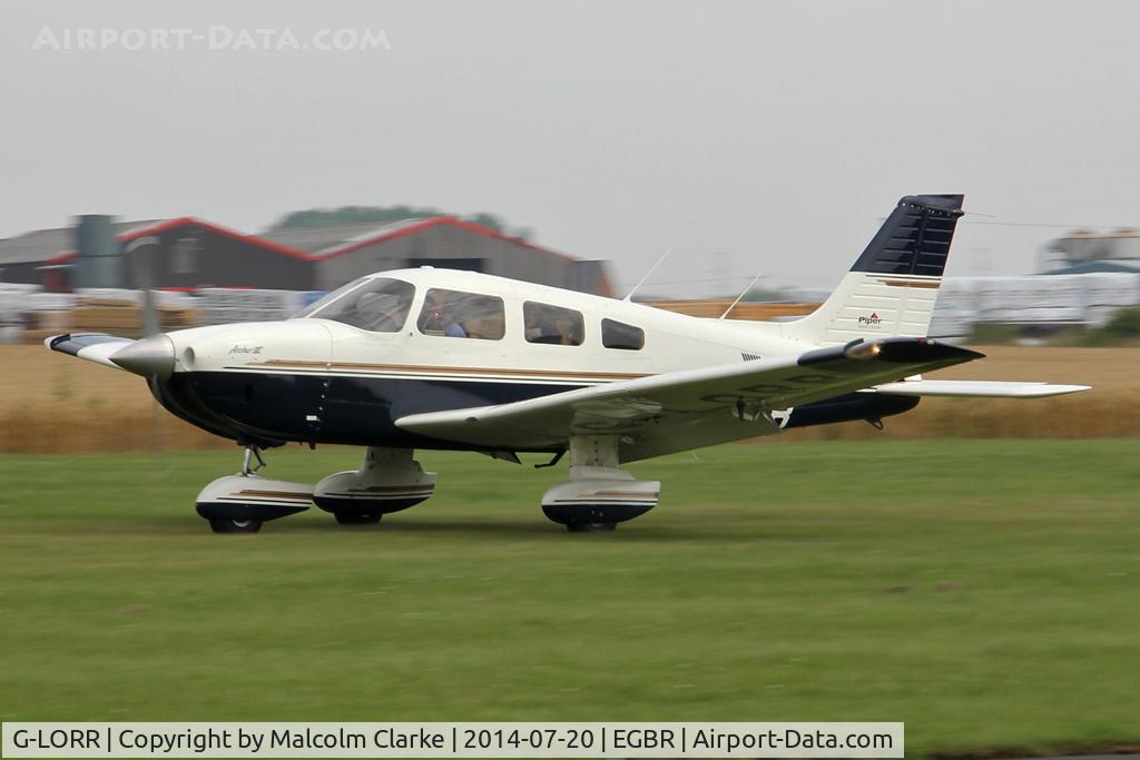 G-LORR, 1996 Piper PA-28-181 Cherokee Archer III C/N 2843037, Piper PA-28-181 Cherokee Archer III at The Fly-In & Vintage Air Race, The Real Aeroplane Company, Breighton Airfield, July 2014.