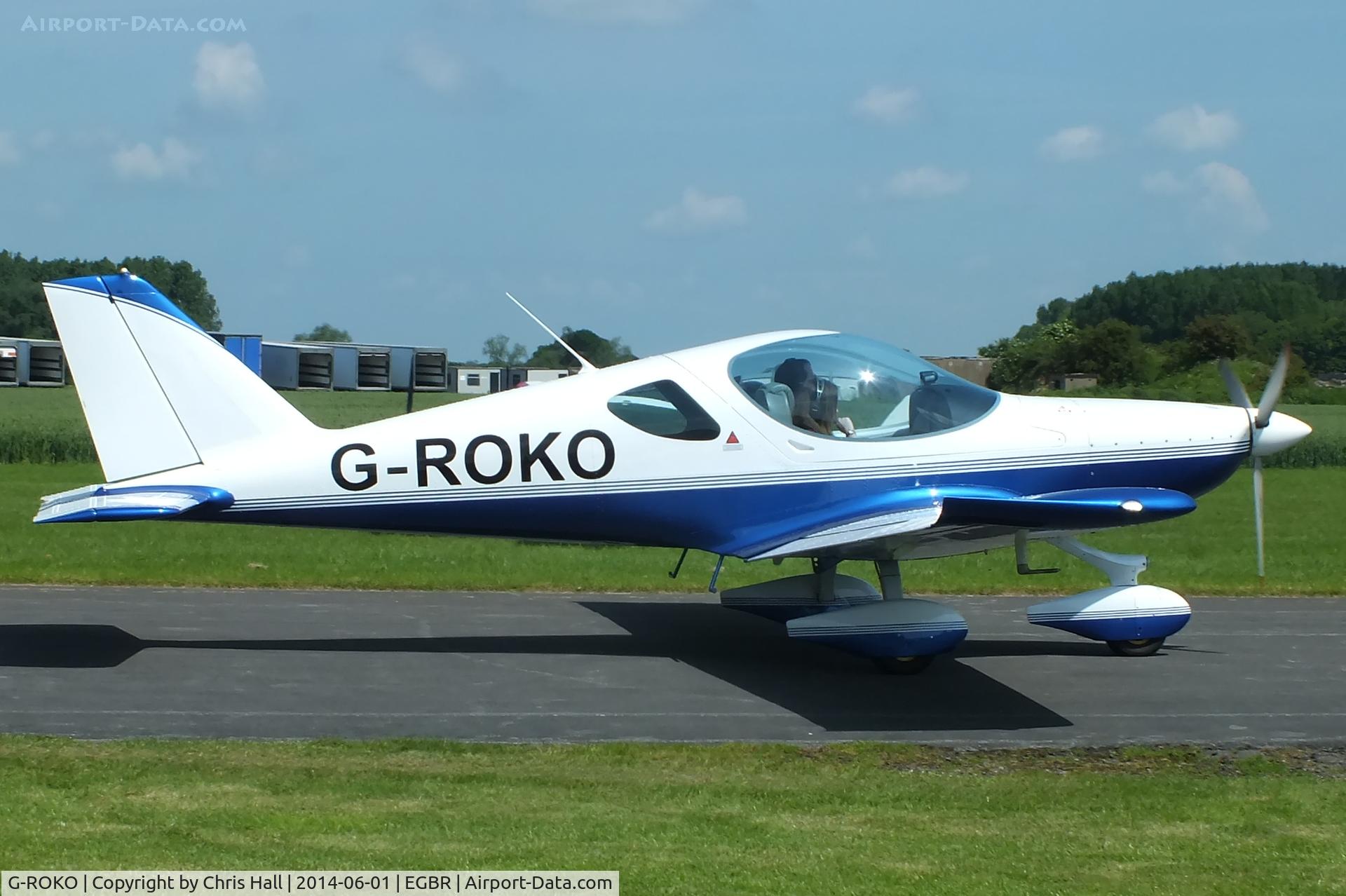 G-ROKO, 2009 Roko Aero NG4 HD C/N 020/2009, at Breighton's Open Cockpit & Biplane Fly-in, 2014
