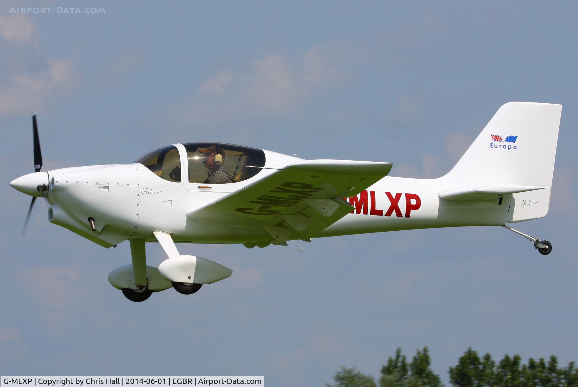 G-MLXP, 2013 Europa  C/N PFA 247-12974, at Breighton's Open Cockpit & Biplane Fly-in, 2014