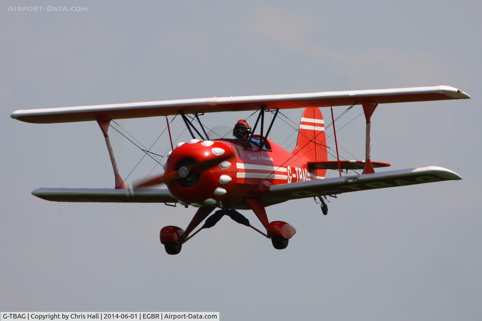 G-TBAG, 1991 Murphy Renegade 912 C/N PFA 188-11912, at Breighton's Open Cockpit & Biplane Fly-in, 2014