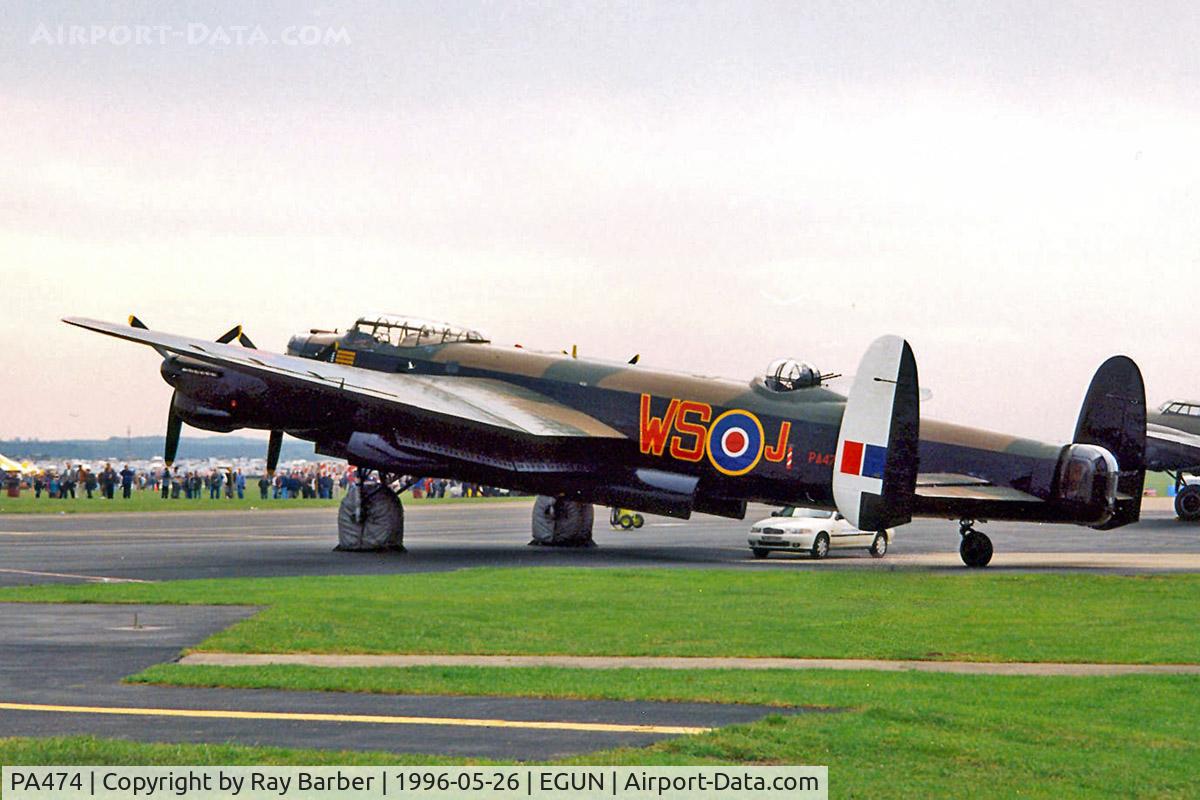 PA474, 1945 Avro 683 Lancaster B1 C/N VACH0052/D2973, Avro 683 Lancaster B.I [PA474] (Royal Air Force) RAF Mildenhall~G 26/05/1996