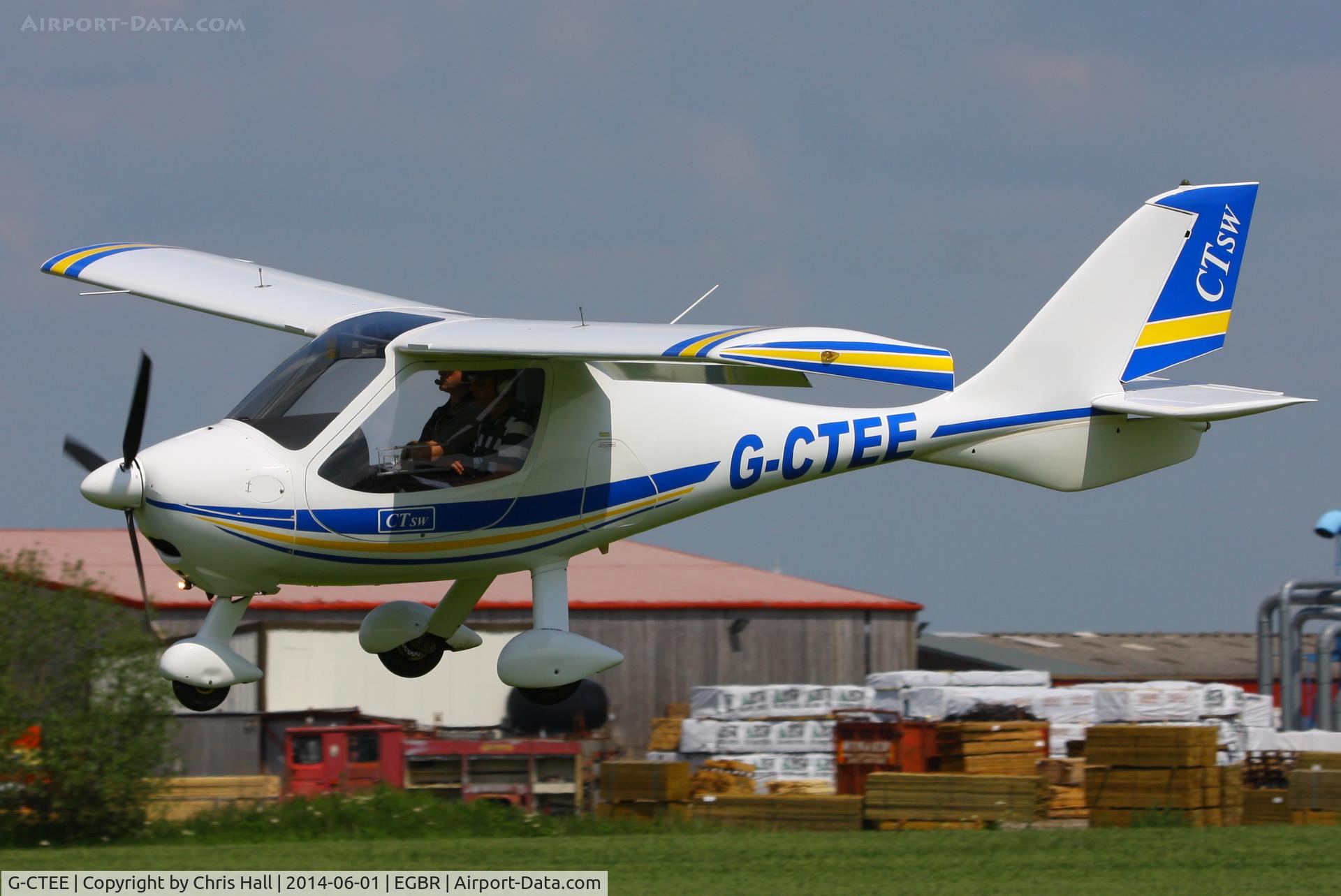 G-CTEE, 2007 Flight Design CTSW C/N 8269, at Breighton's Open Cockpit & Biplane Fly-in, 2014