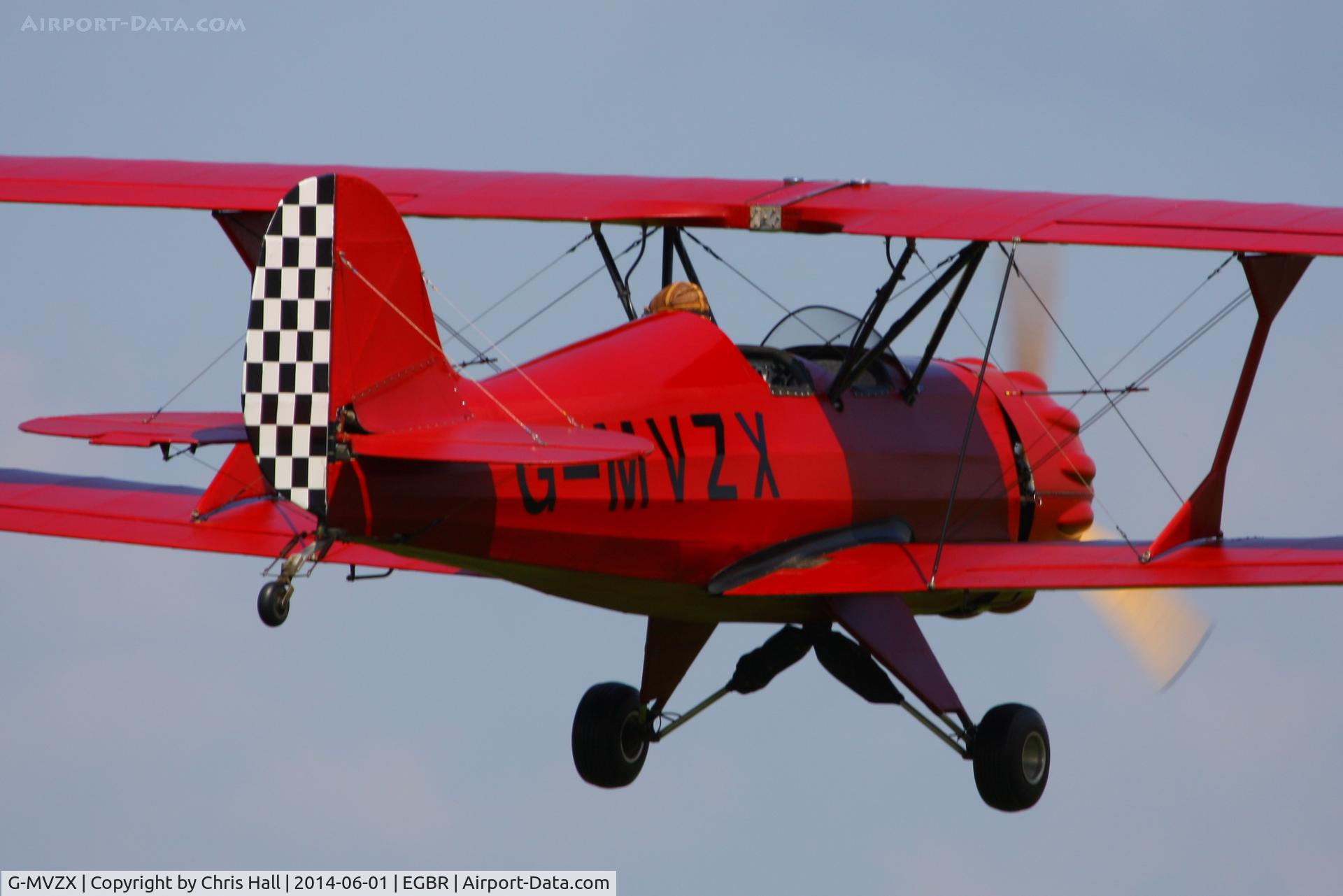 G-MVZX, 1990 Murphy Renegade Spirit UK C/N PFA 188-11590, at Breighton's Open Cockpit & Biplane Fly-in, 2014