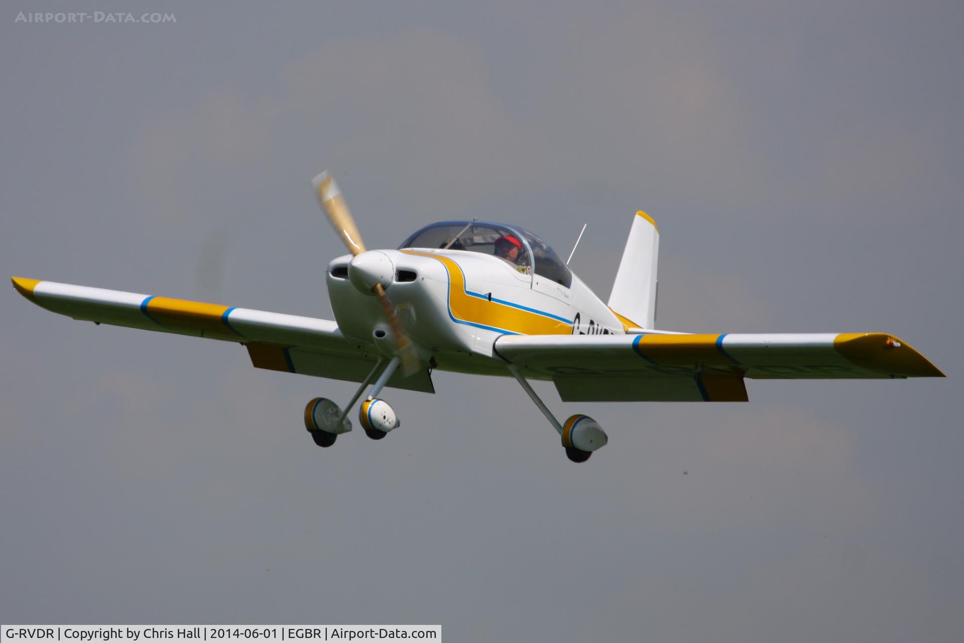 G-RVDR, 2001 Vans RV-6A C/N PFA 181A-13098, at Breighton's Open Cockpit & Biplane Fly-in, 2014