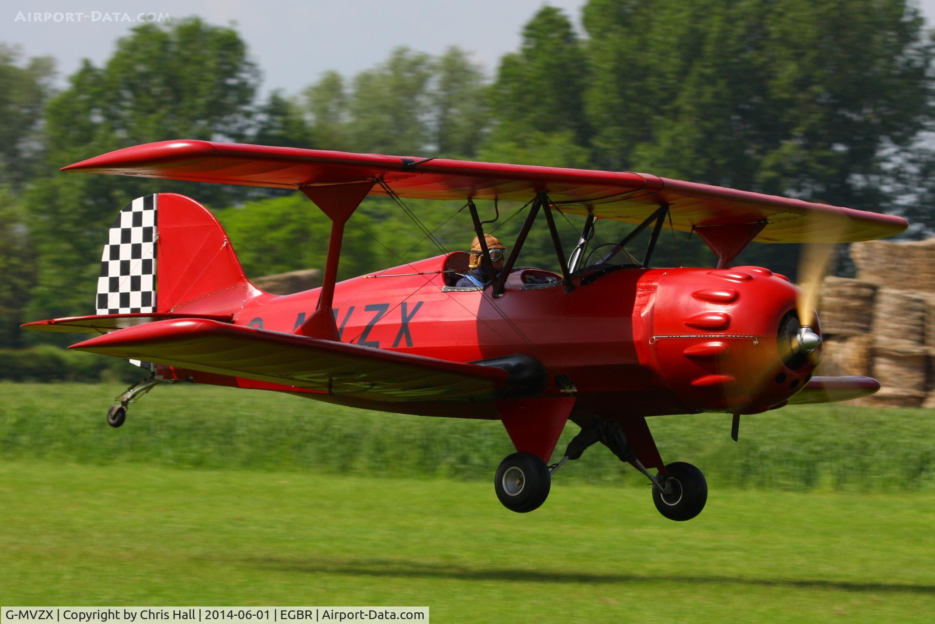 G-MVZX, 1990 Murphy Renegade Spirit UK C/N PFA 188-11590, at Breighton's Open Cockpit & Biplane Fly-in, 2014