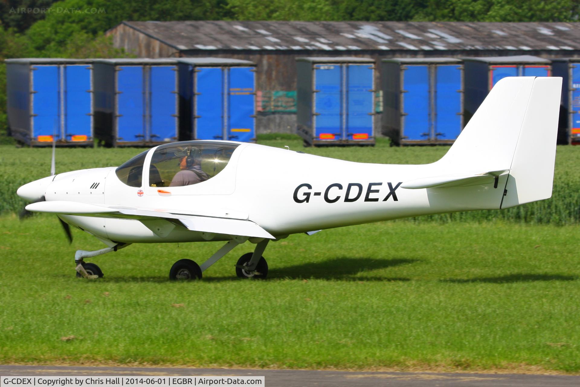 G-CDEX, 2004 Europa Tri Gear C/N PFA 247-12507, at Breighton's Open Cockpit & Biplane Fly-in, 2014