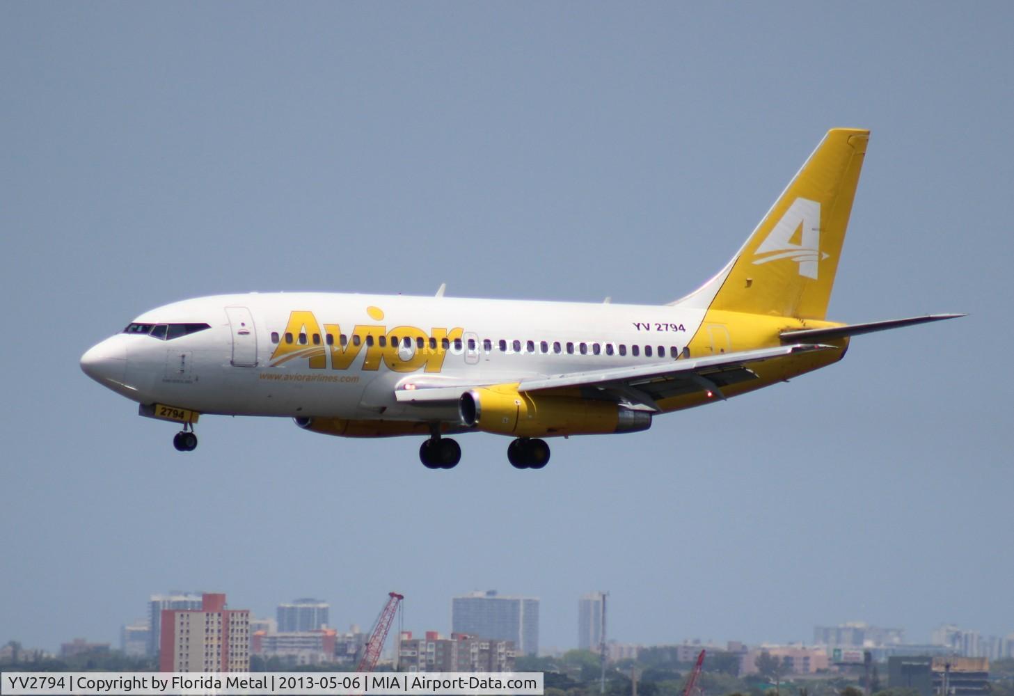 YV2794, 1984 Boeing 737-232 C/N 23089, Avior 737-200