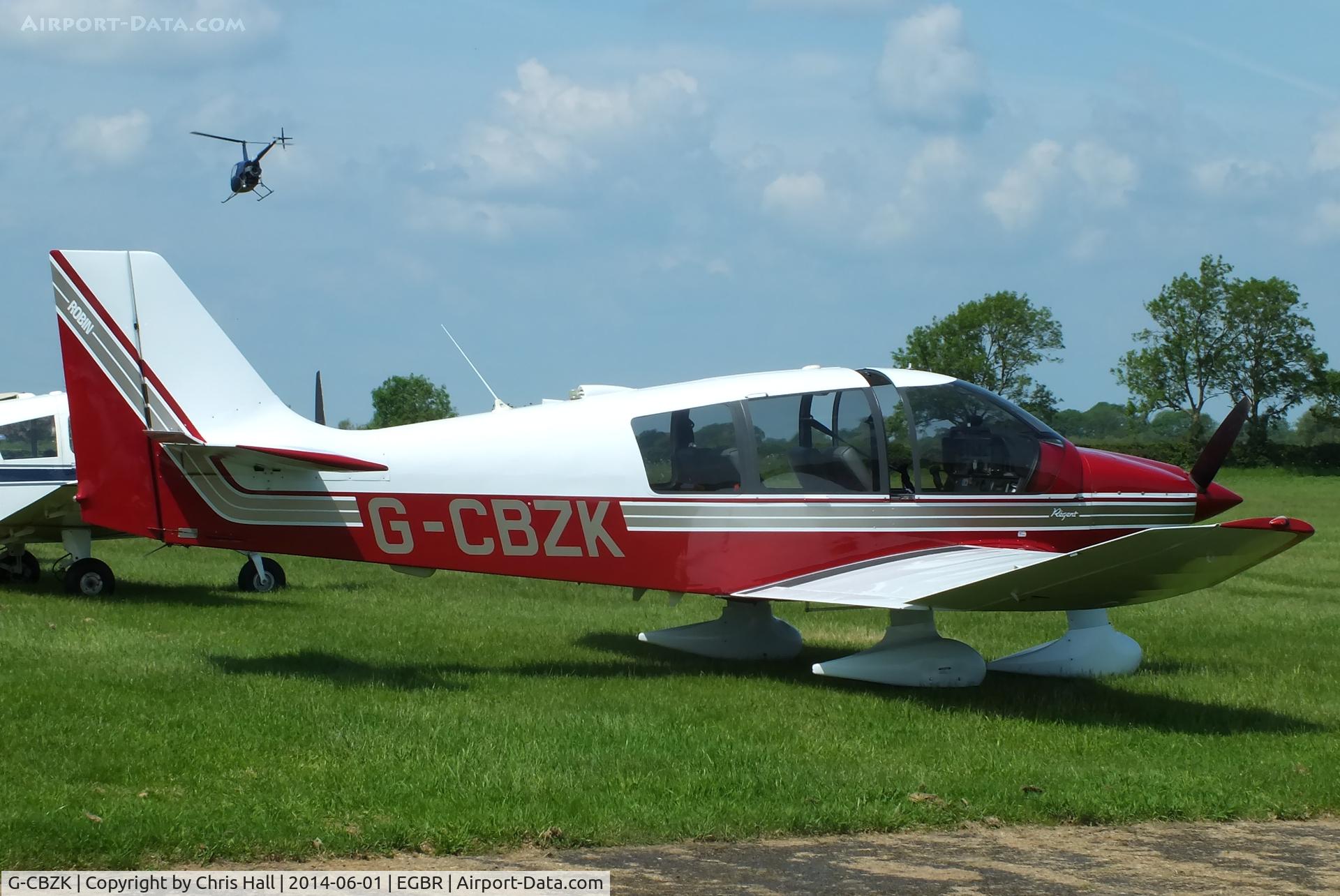 G-CBZK, 2002 Robin DR-400-180 Regent Regent C/N 2543, at Breighton's Open Cockpit & Biplane Fly-in, 2014