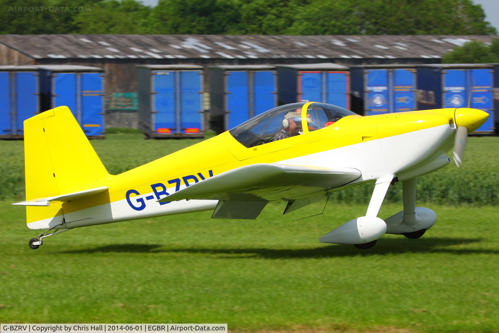 G-BZRV, 2002 Vans RV-6 C/N PFA 181A-13573, at Breighton's Open Cockpit & Biplane Fly-in, 2014