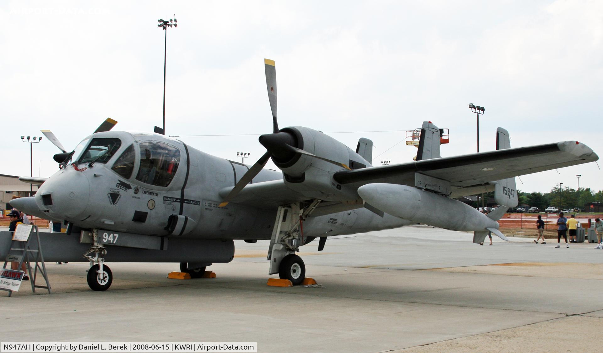 N947AH, 1968 Grumman OV-1D Mohawk C/N 151C, A nice visitor to the Maguire AFB Open House.
