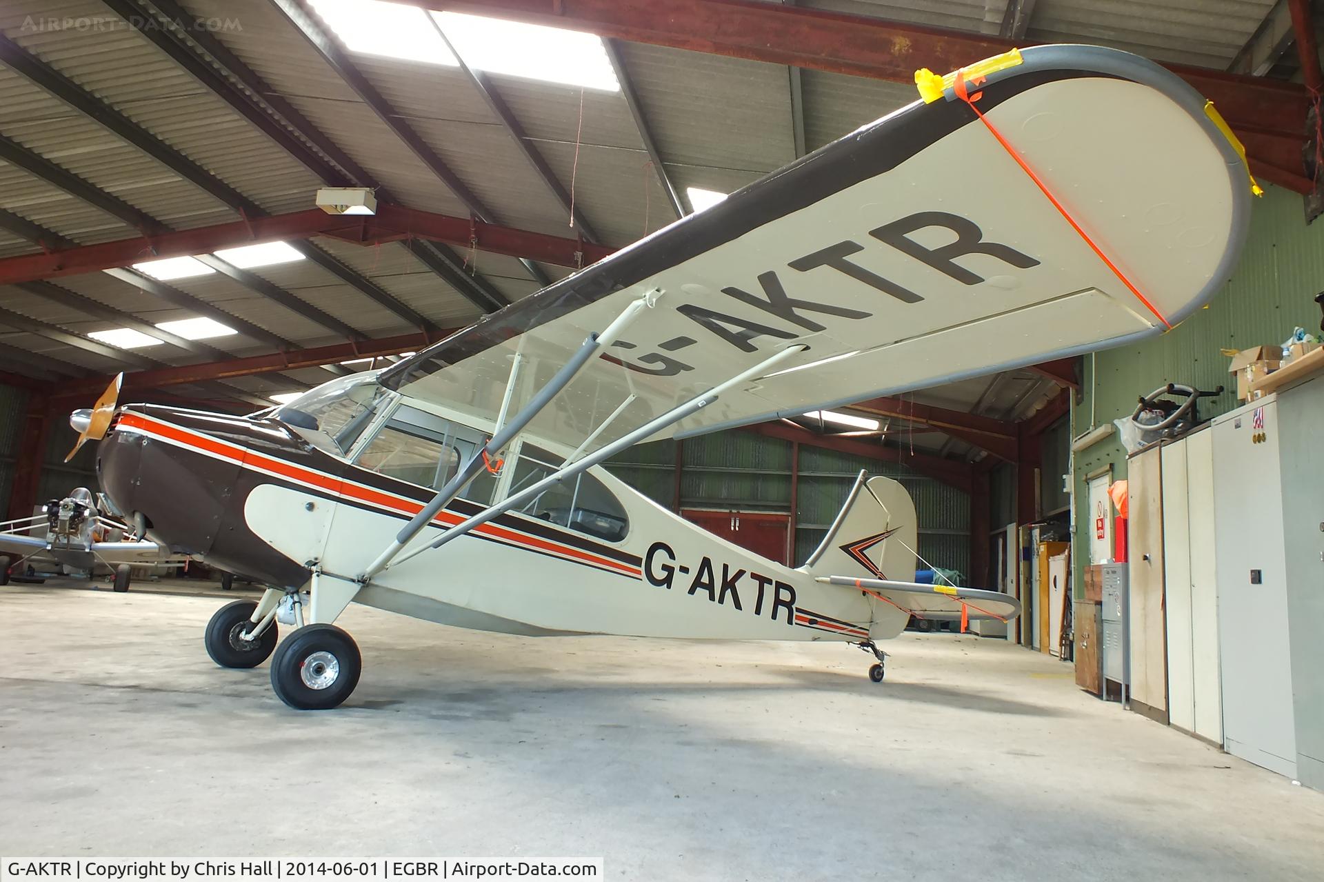 G-AKTR, 1946 Aeronca 7AC Champion C/N 7AC-3017, at Breighton's Open Cockpit & Biplane Fly-in, 2014