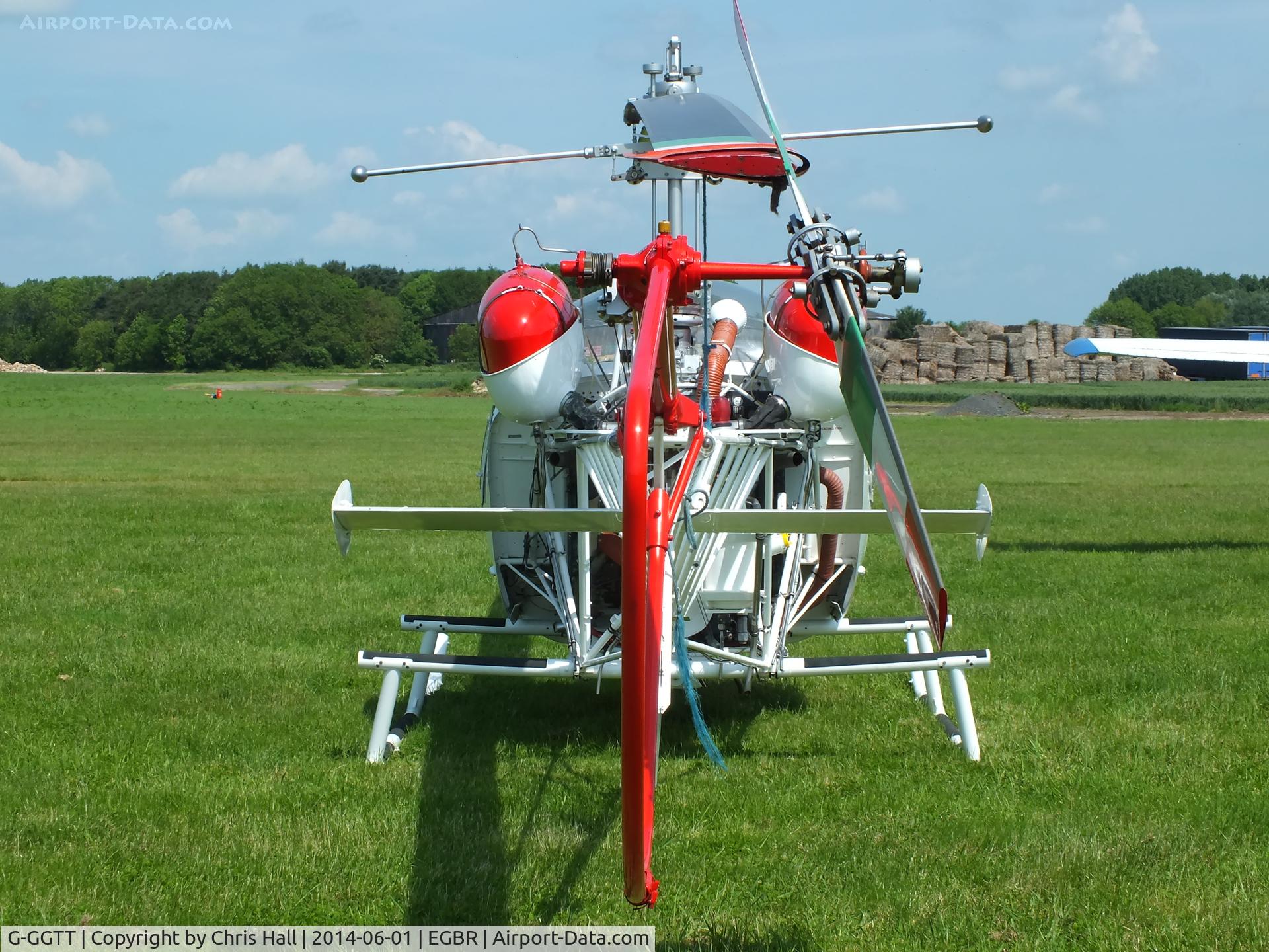 G-GGTT, 1970 Agusta AB-47G-4A C/N 2538, at Breighton's Open Cockpit & Biplane Fly-in, 2014