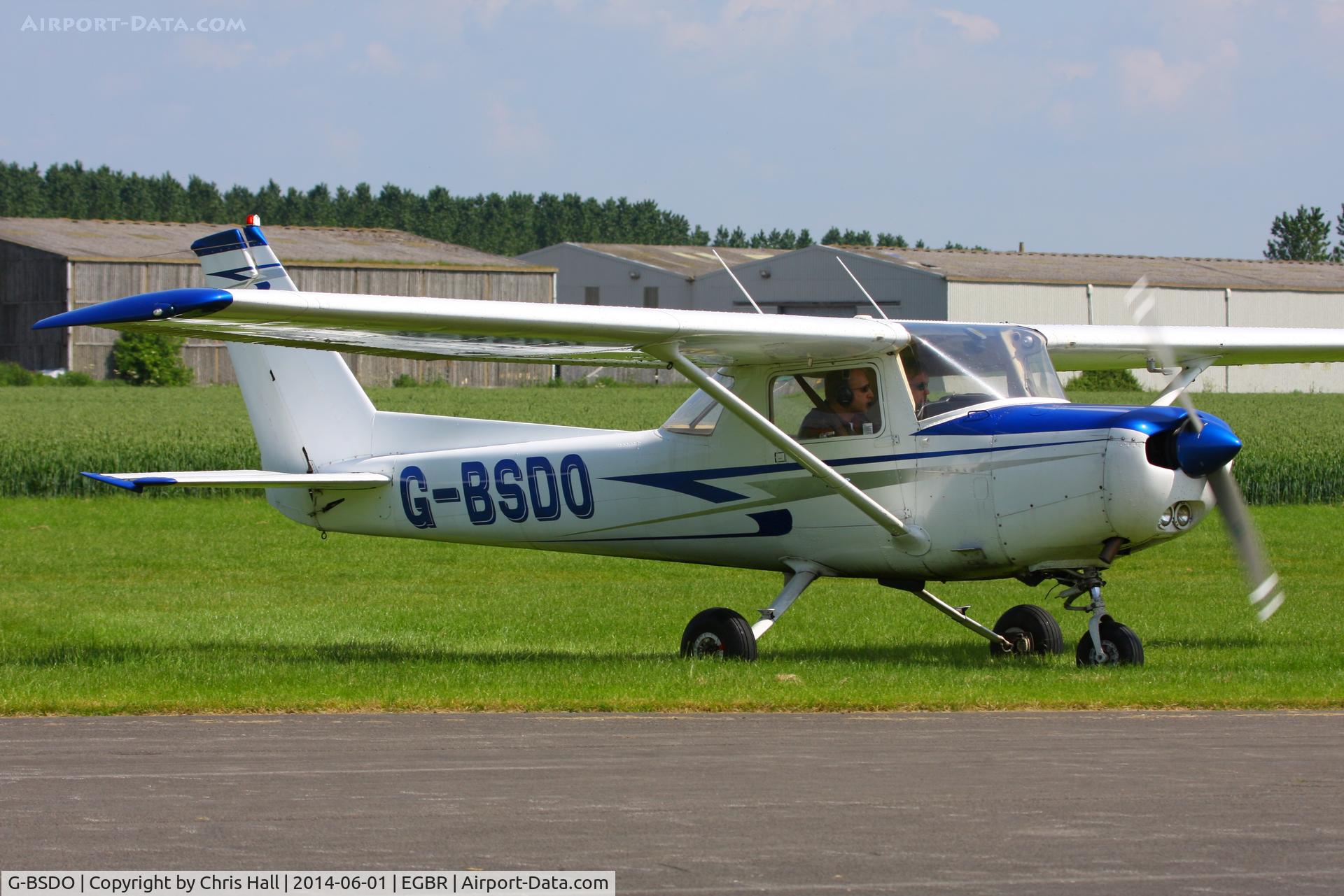 G-BSDO, 1978 Cessna 152 C/N 152-81657, at Breighton's Open Cockpit & Biplane Fly-in, 2014