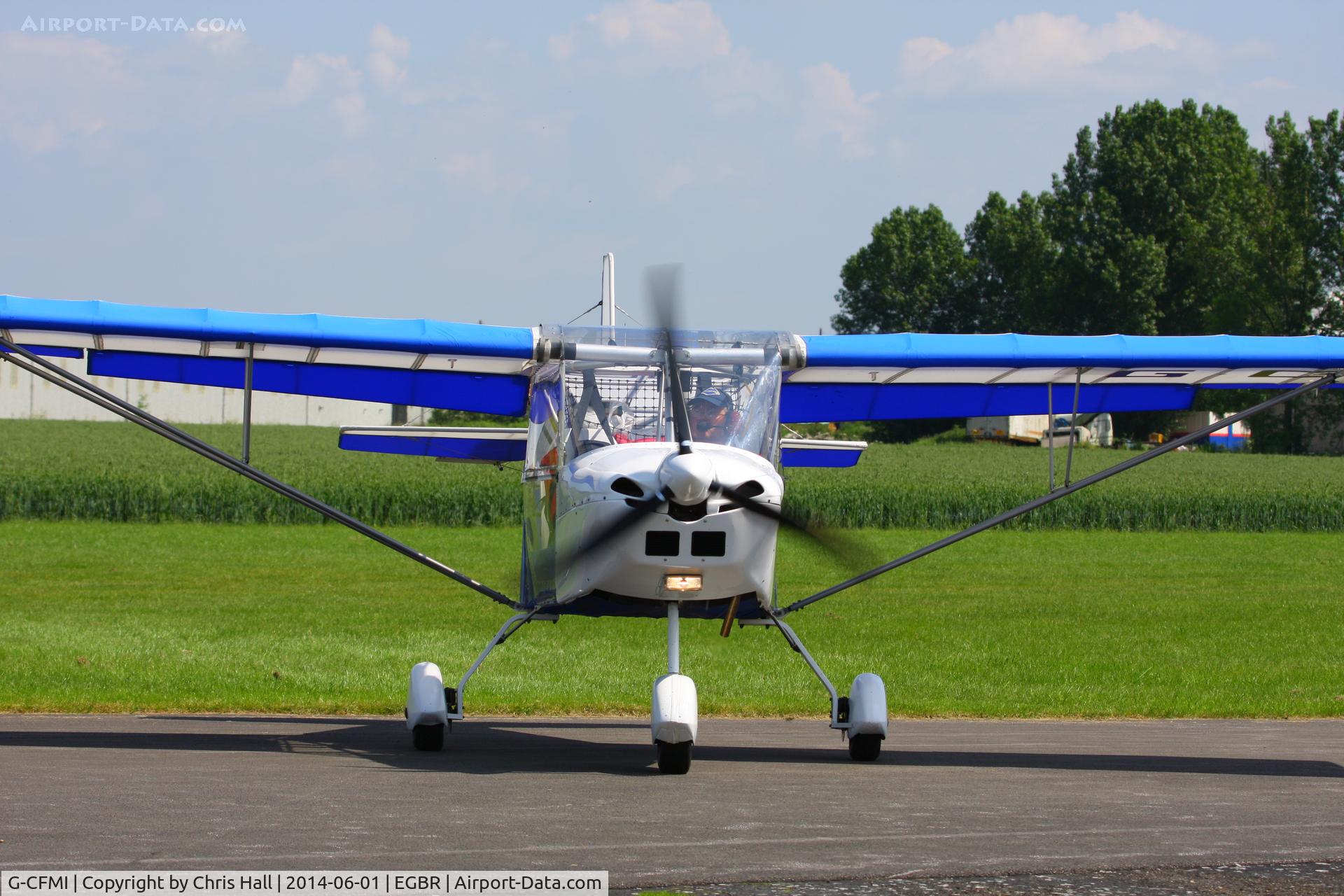 G-CFMI, 2008 Skyranger 912(1) C/N BMAA/HB/580, at Breighton's Open Cockpit & Biplane Fly-in, 2014
