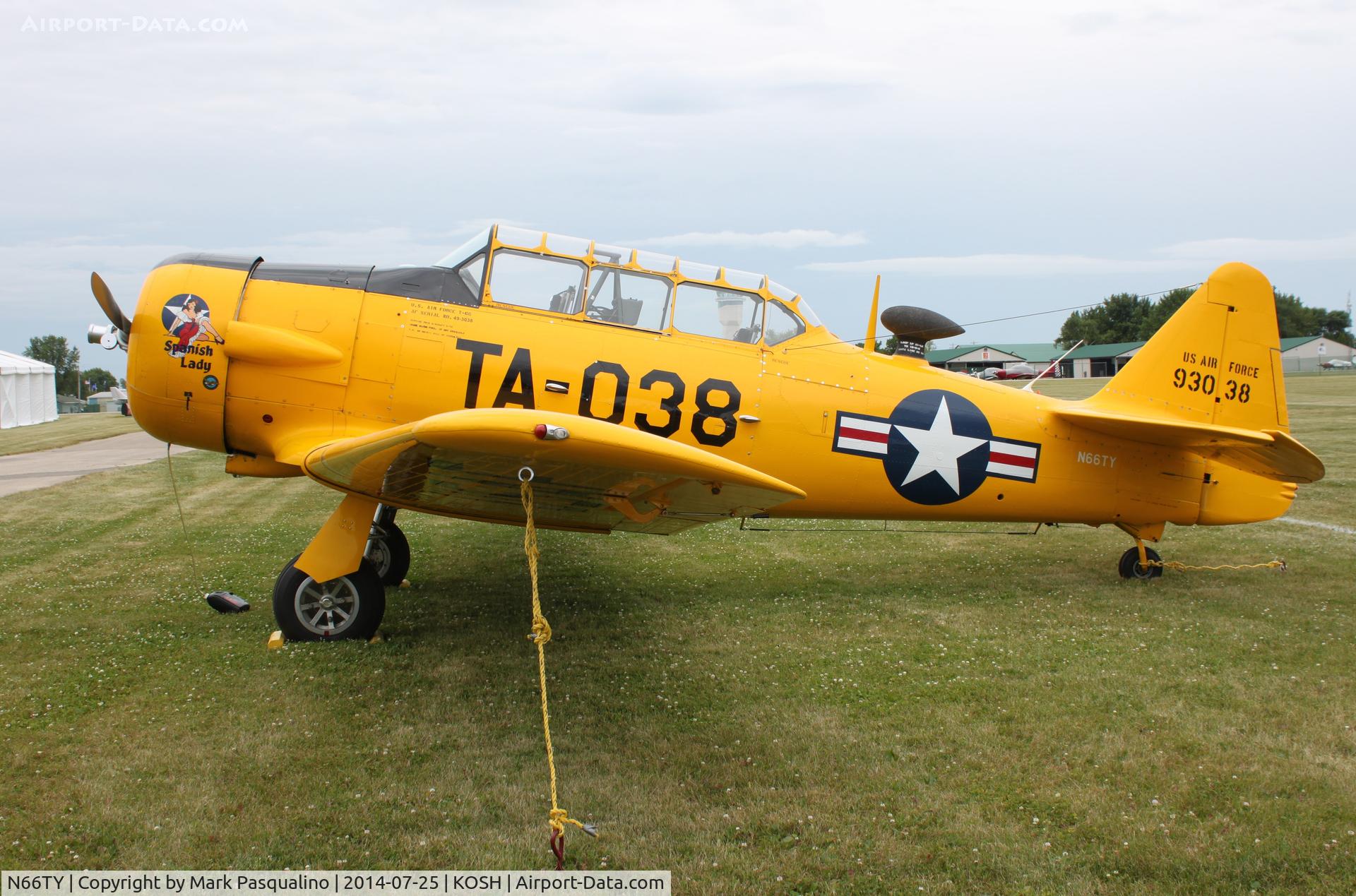 N66TY, North American T-6G Texan C/N 168-142, North American T-6