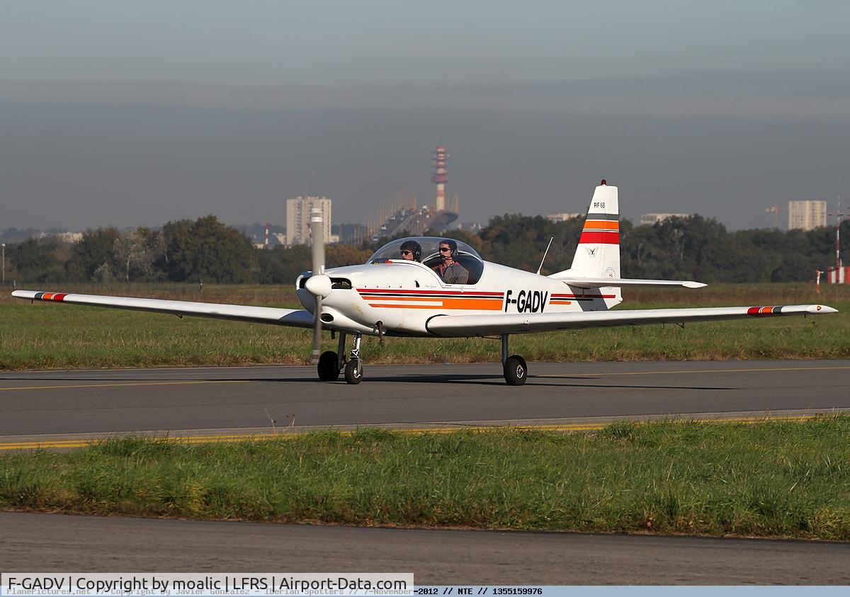 F-GADV, Fournier RF-6B-100 C/N 23, two-seat plane 100HP engine