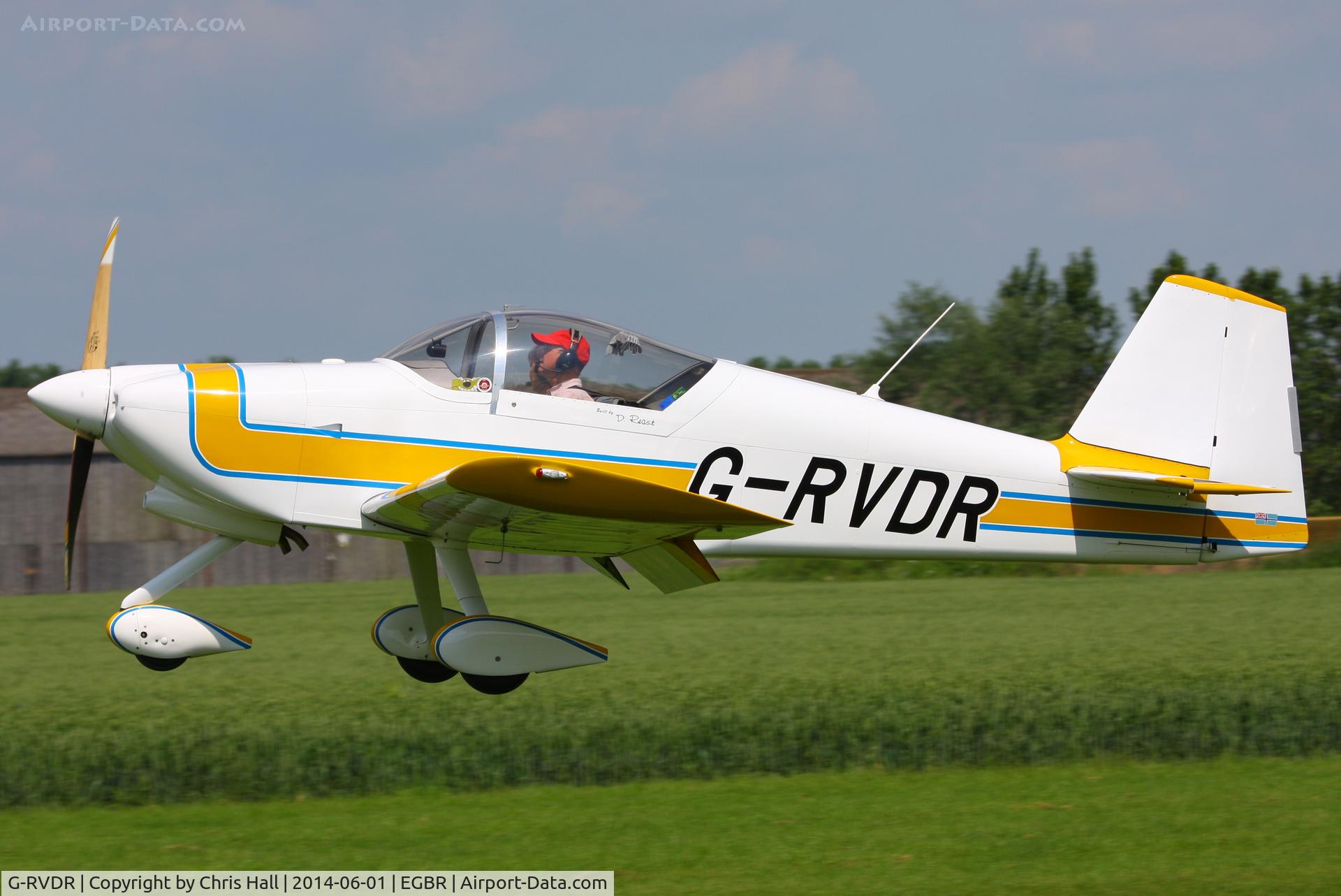 G-RVDR, 2001 Vans RV-6A C/N PFA 181A-13098, at Breighton's Open Cockpit & Biplane Fly-in, 2014