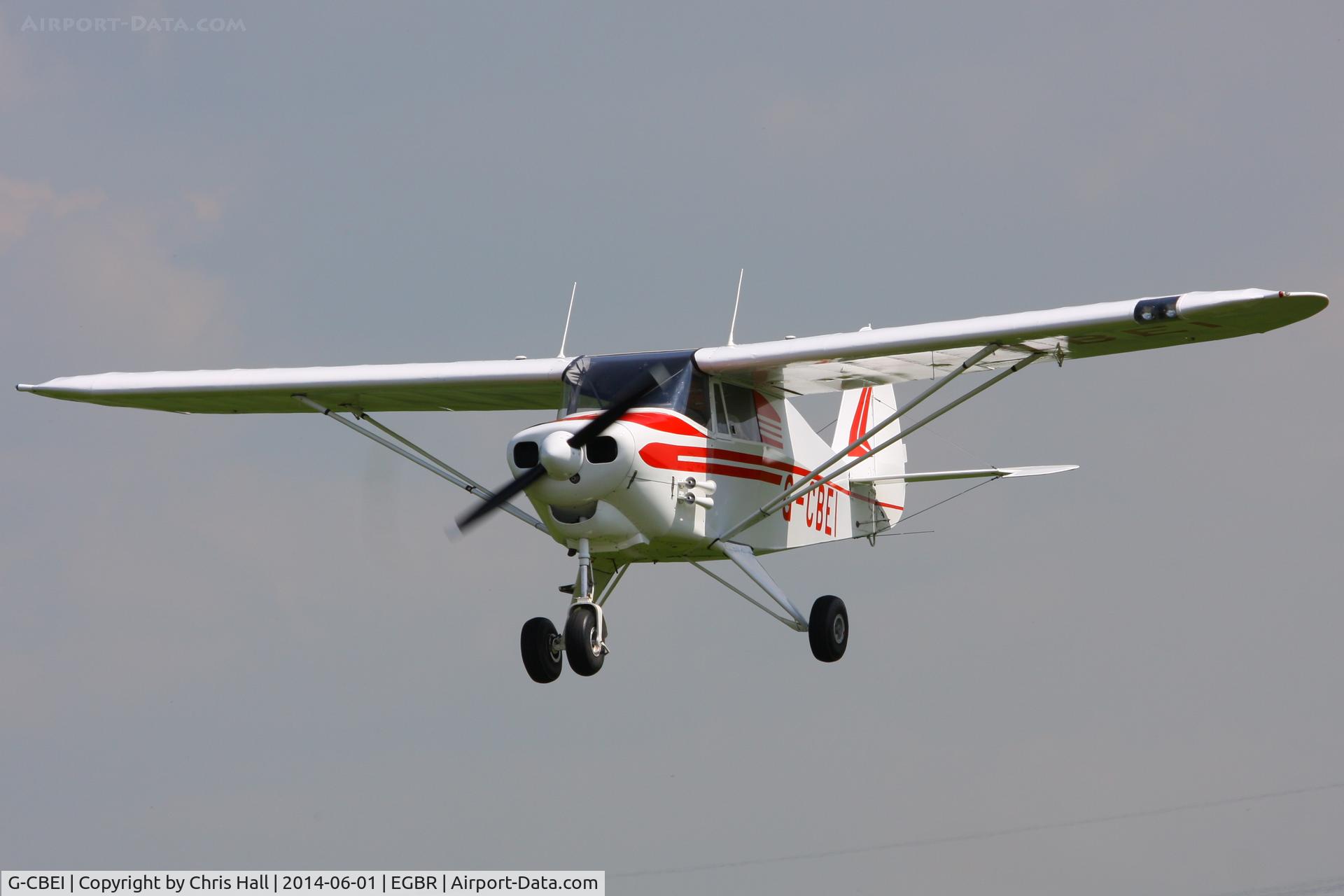 G-CBEI, 1961 Piper PA-22-108 Colt Colt C/N 22-9136, at Breighton's Open Cockpit & Biplane Fly-in, 2014