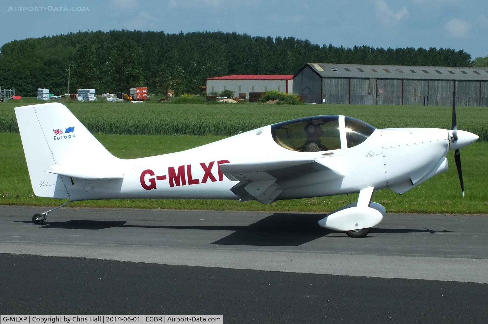 G-MLXP, 2013 Europa  C/N PFA 247-12974, at Breighton's Open Cockpit & Biplane Fly-in, 2014