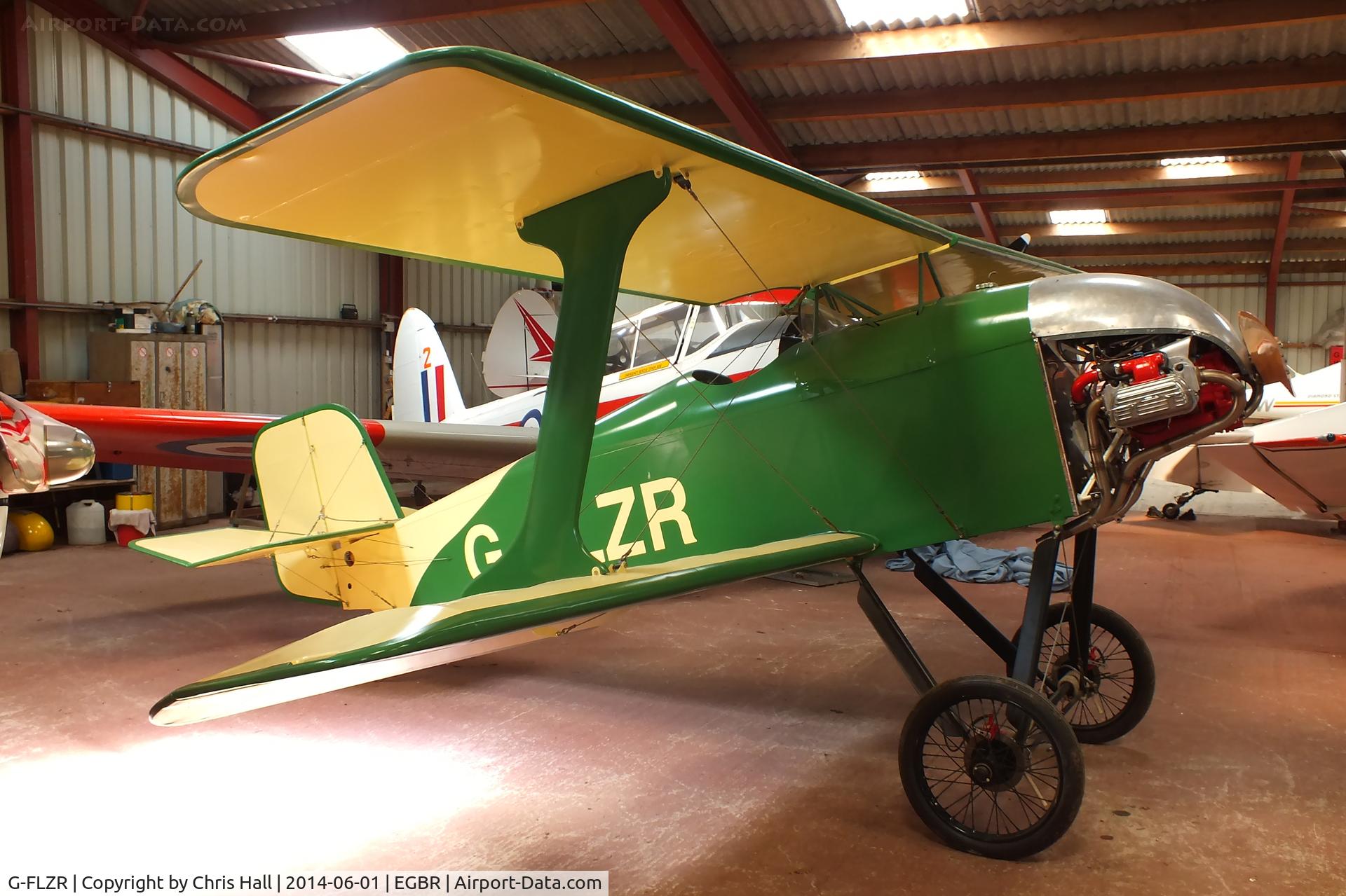 G-FLZR, 2001 Staaken Z-21 Flitzer C/N PFA 223-13219, at Breighton's Open Cockpit & Biplane Fly-in, 2014