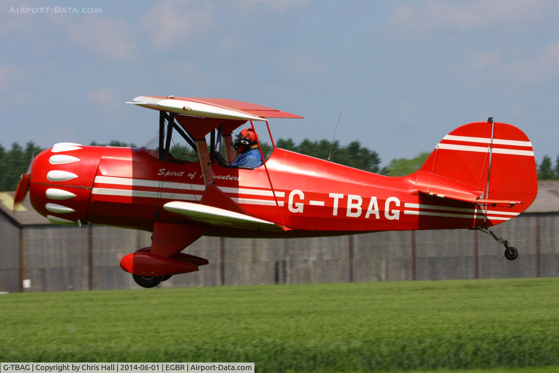 G-TBAG, 1991 Murphy Renegade 912 C/N PFA 188-11912, at Breighton's Open Cockpit & Biplane Fly-in, 2014