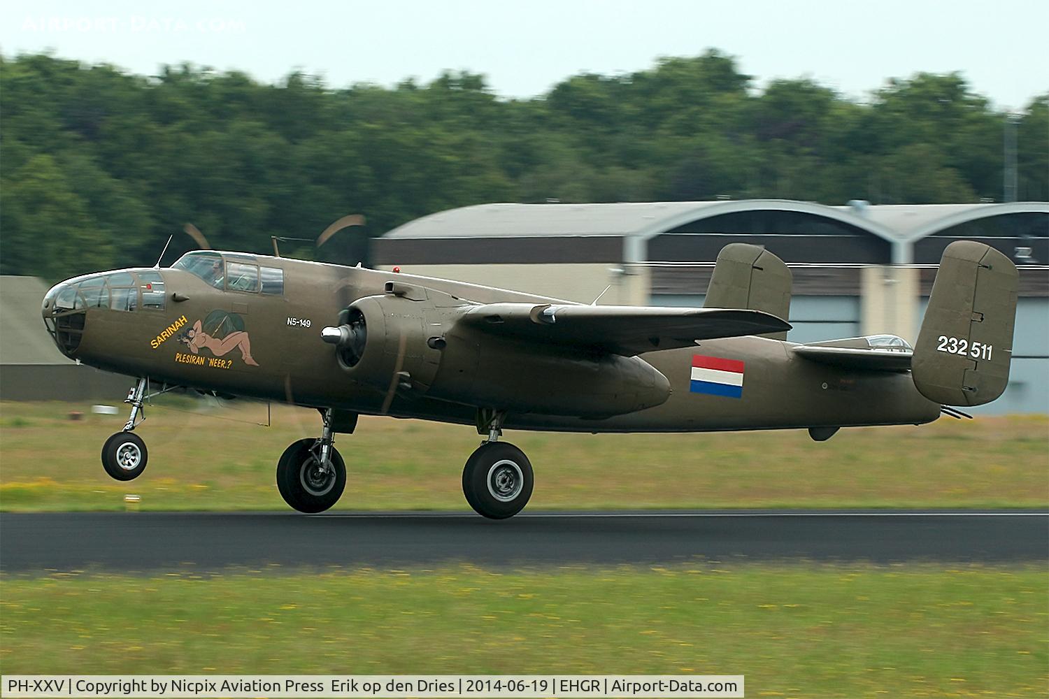 PH-XXV, 1944 North American B-25N Mitchell C/N 108-32782, PH-XXV is a TB-25N Mitchell bomber and flies as Dutch East-Indies AF N5-149