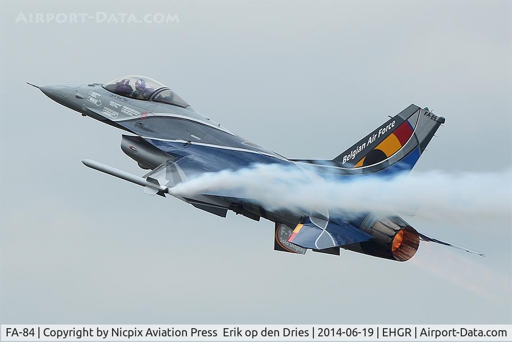 FA-84, 1980 SABCA F-16AM Fighting Falcon C/N 6H-84, Belgium AF Solo Display F-16AM FA-84 during the airshow rehearsal