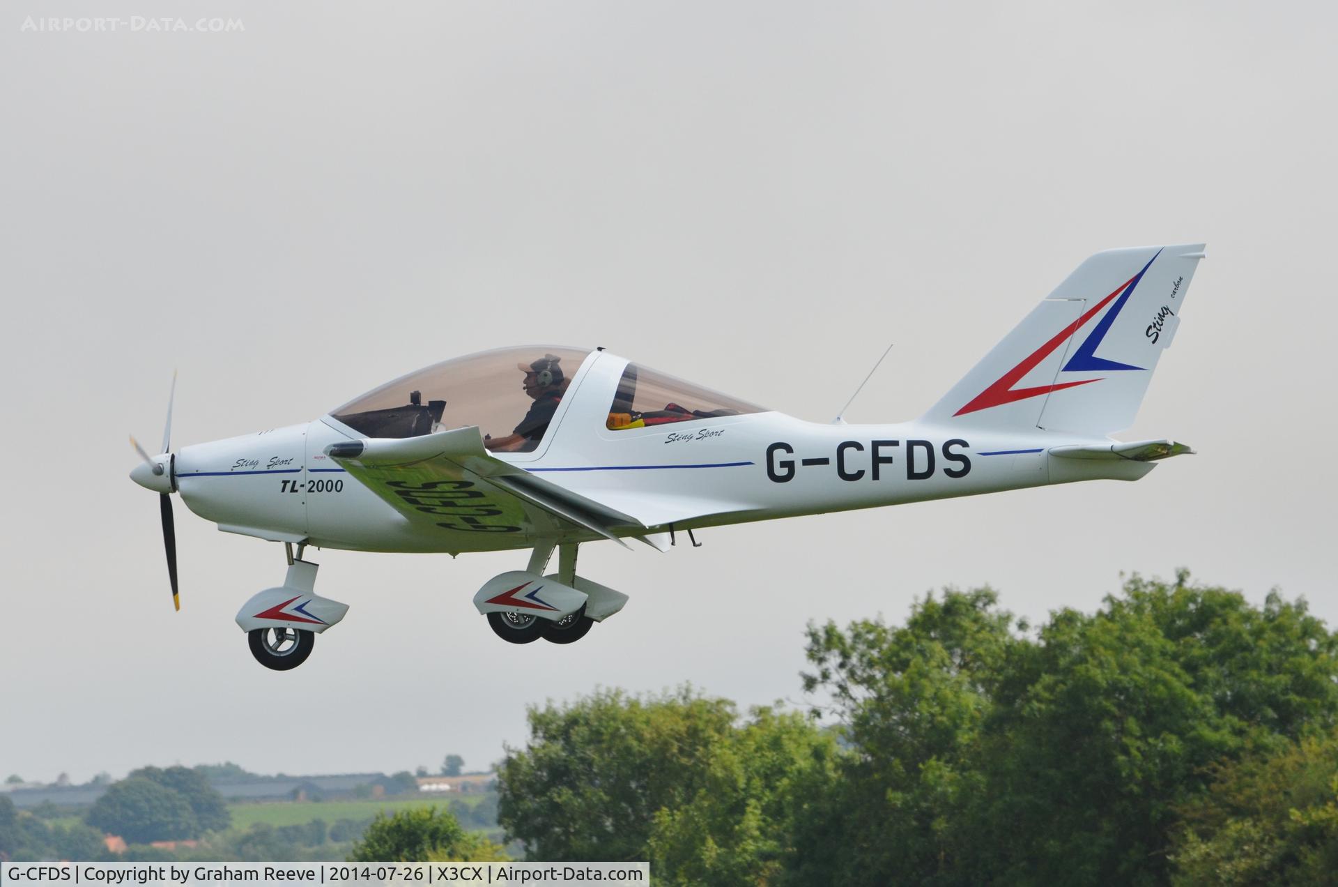 G-CFDS, 2009 TL Ultralight TL-2000UK Sting Carbon C/N LAA 347-14785, About to land at Northrepps.