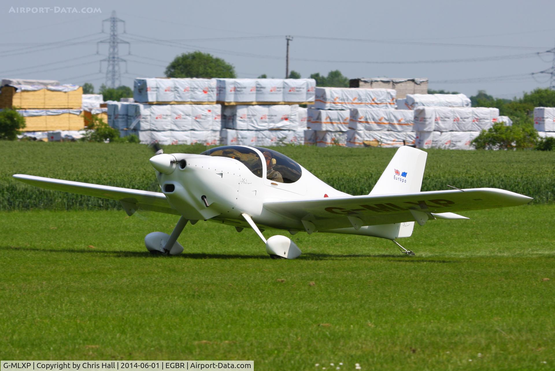 G-MLXP, 2013 Europa  C/N PFA 247-12974, at Breighton's Open Cockpit & Biplane Fly-in, 2014
