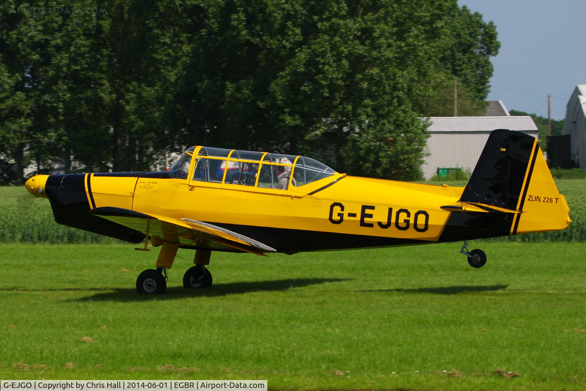 G-EJGO, 1958 Zlin Z-226 Trener C/N 199, at Breighton's Open Cockpit & Biplane Fly-in, 2014