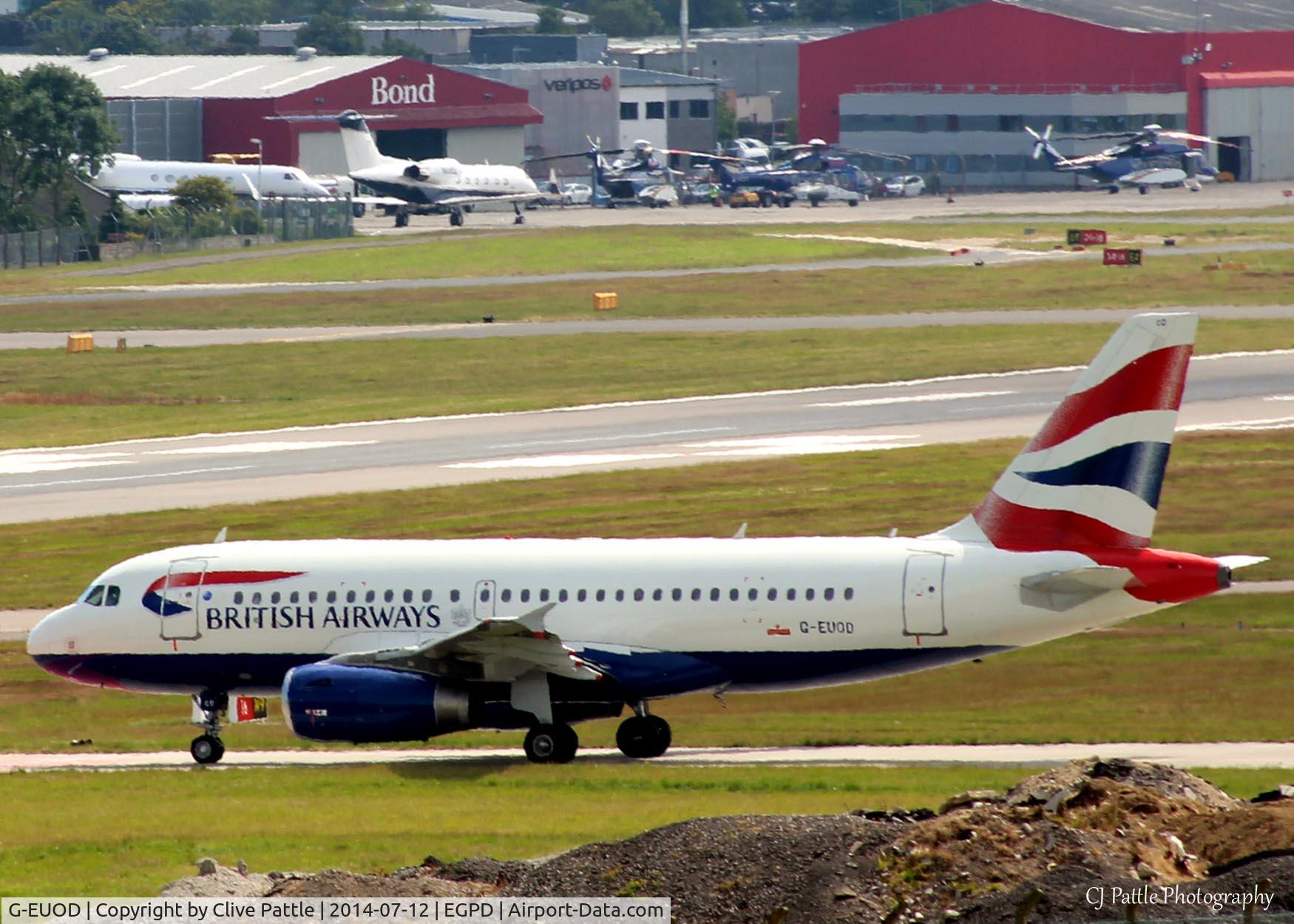 G-EUOD, 2001 Airbus A319-131 C/N 1558, Taxy for departure to LHR