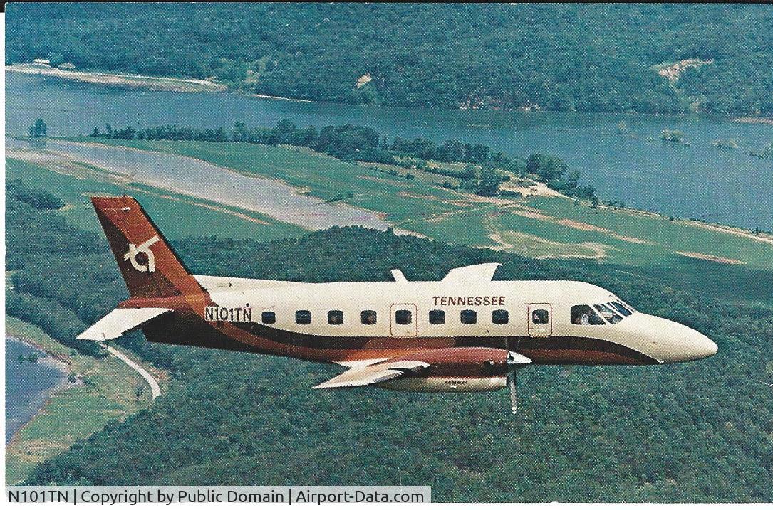 N101TN, 1980 Embraer EMB-110P1 Bandeirante C/N 110.271, Scanned from postcard
