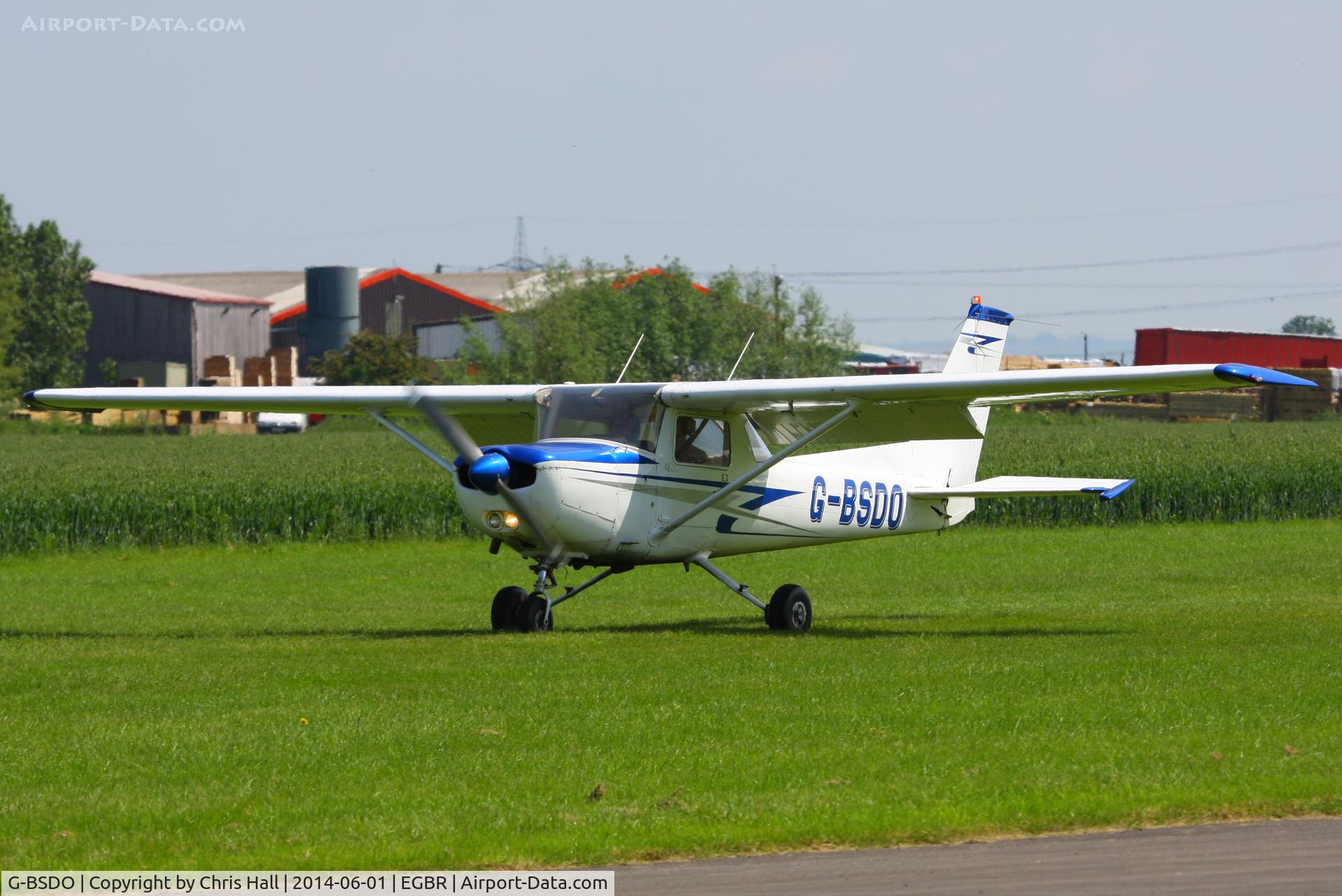 G-BSDO, 1978 Cessna 152 C/N 152-81657, at Breighton's Open Cockpit & Biplane Fly-in, 2014