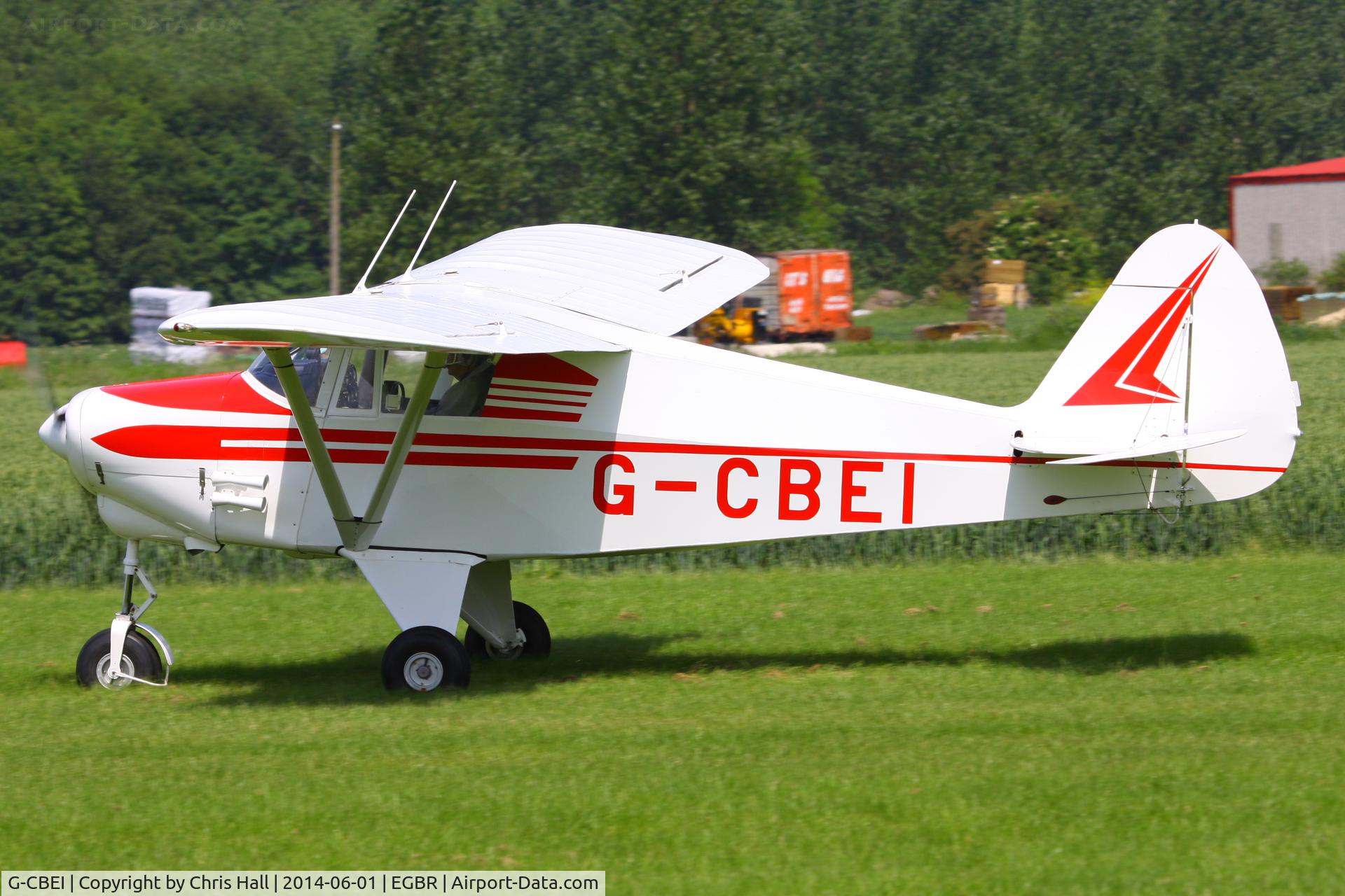 G-CBEI, 1961 Piper PA-22-108 Colt Colt C/N 22-9136, at Breighton's Open Cockpit & Biplane Fly-in, 2014