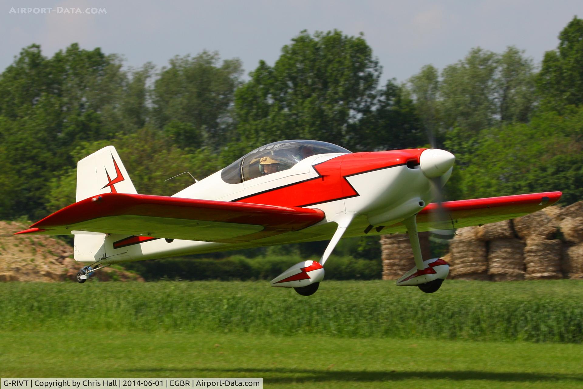 G-RIVT, 1996 Vans RV-6 C/N PFA 181-12743, at Breighton's Open Cockpit & Biplane Fly-in, 2014