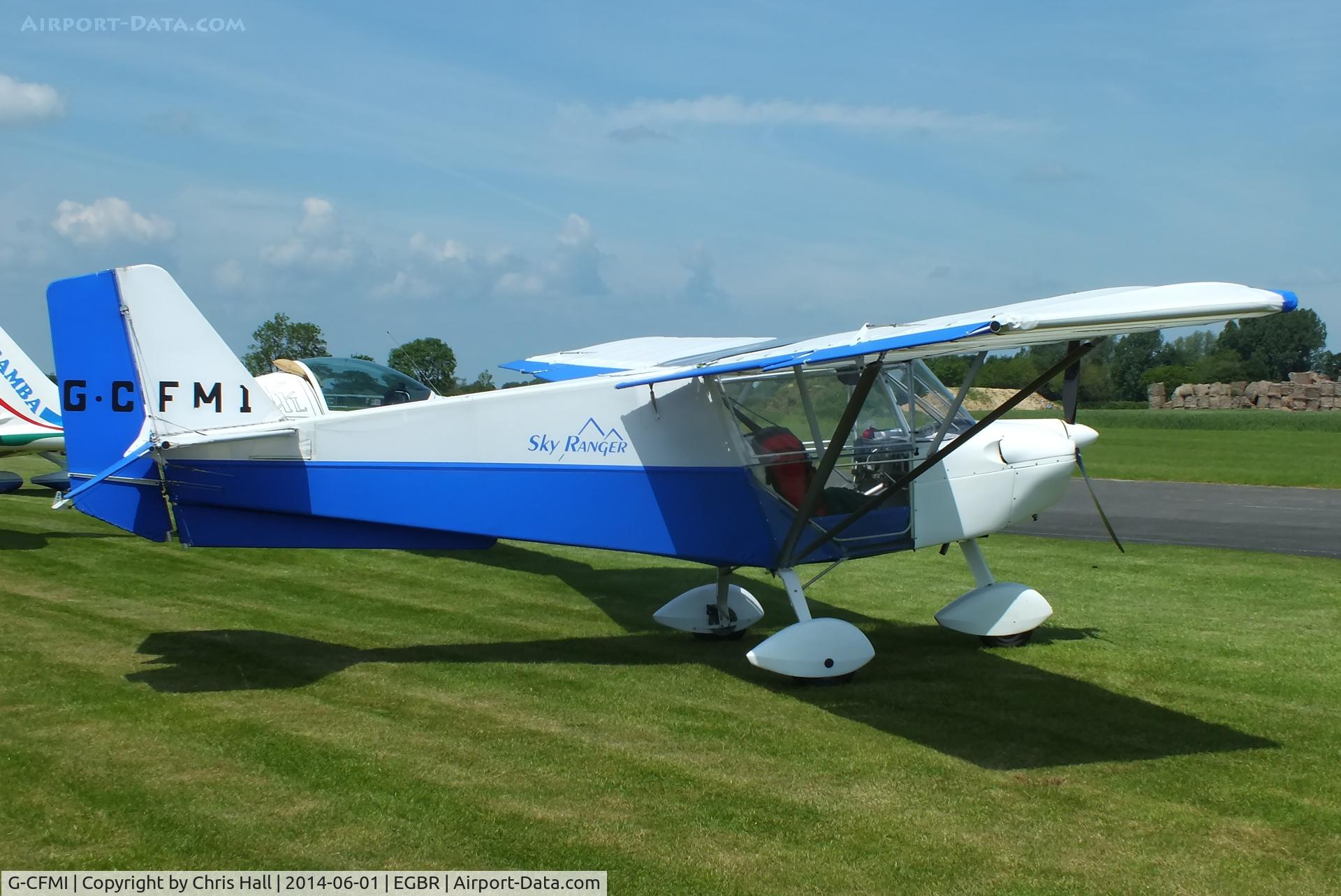G-CFMI, 2008 Skyranger 912(1) C/N BMAA/HB/580, at Breighton's Open Cockpit & Biplane Fly-in, 2014