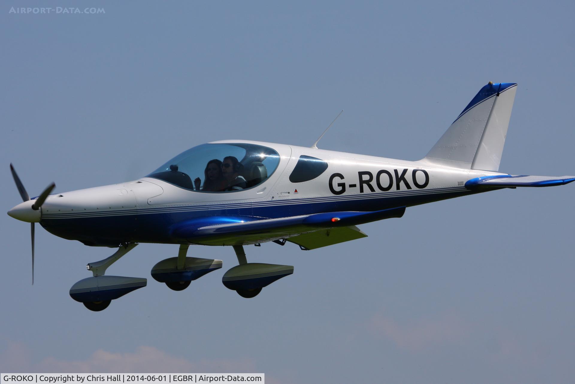 G-ROKO, 2009 Roko Aero NG4 HD C/N 020/2009, at Breighton's Open Cockpit & Biplane Fly-in, 2014