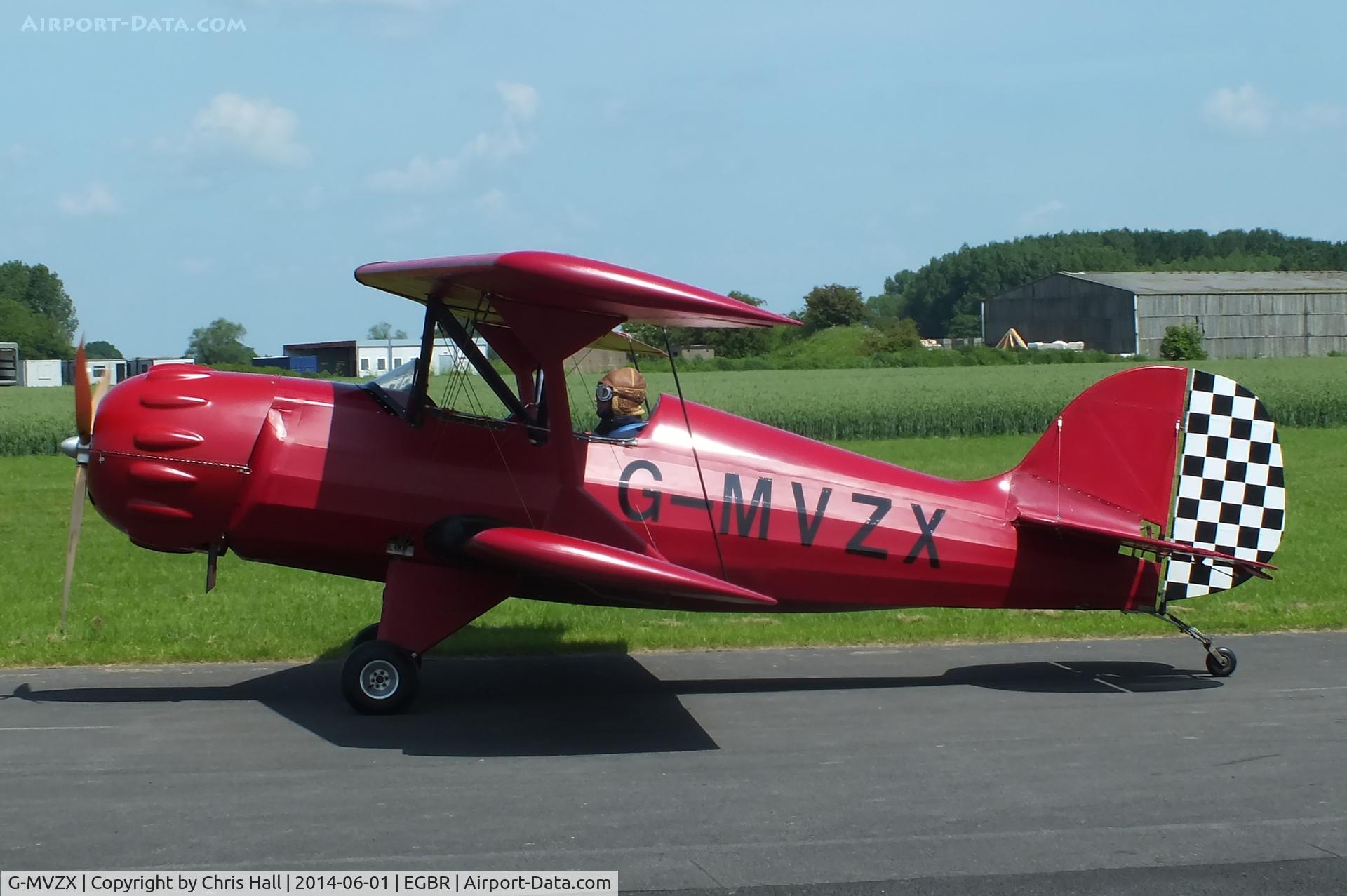 G-MVZX, 1990 Murphy Renegade Spirit UK C/N PFA 188-11590, at Breighton's Open Cockpit & Biplane Fly-in, 2014