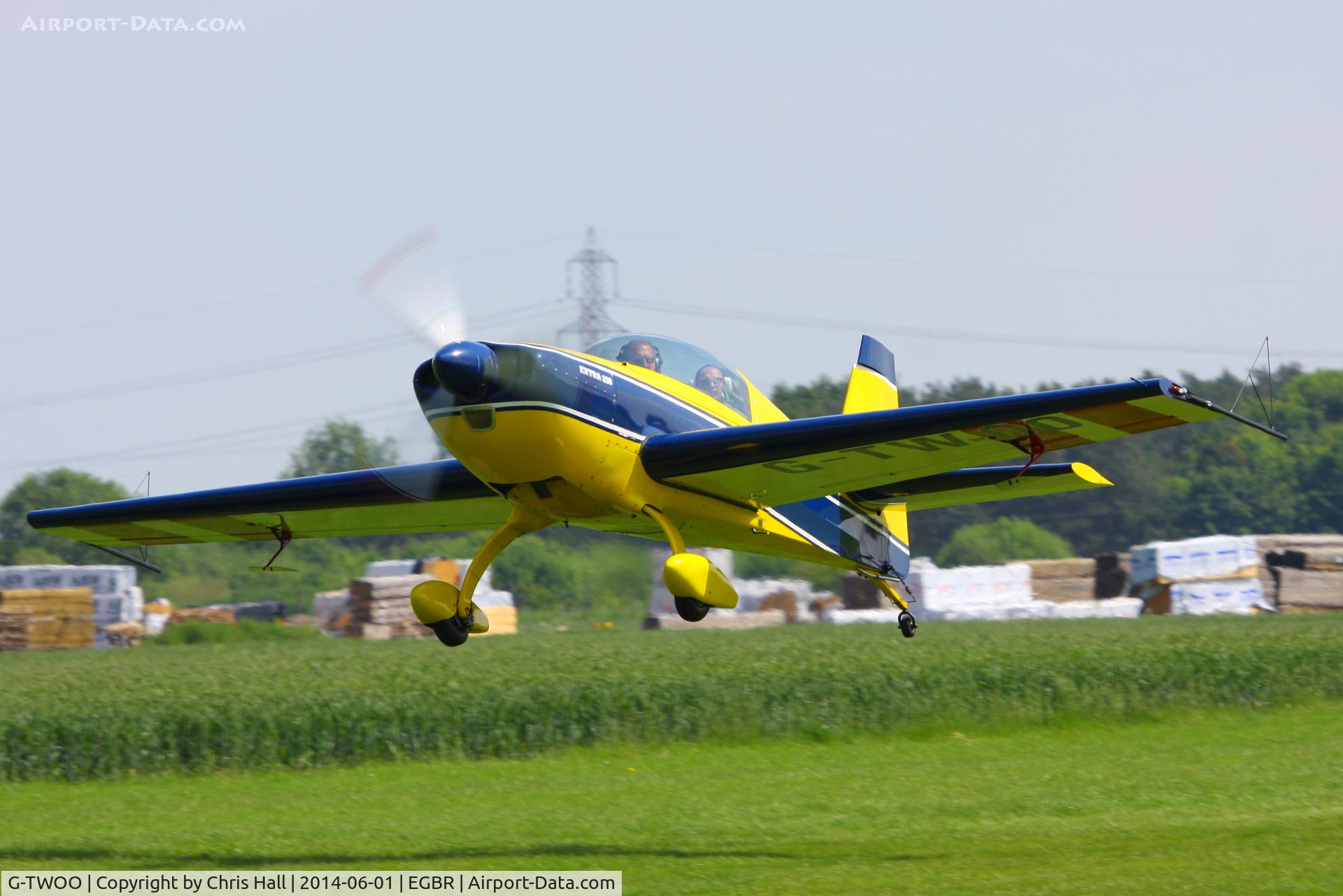 G-TWOO, 1996 Extra EA-300/200 C/N 05, at Breighton's Open Cockpit & Biplane Fly-in, 2014