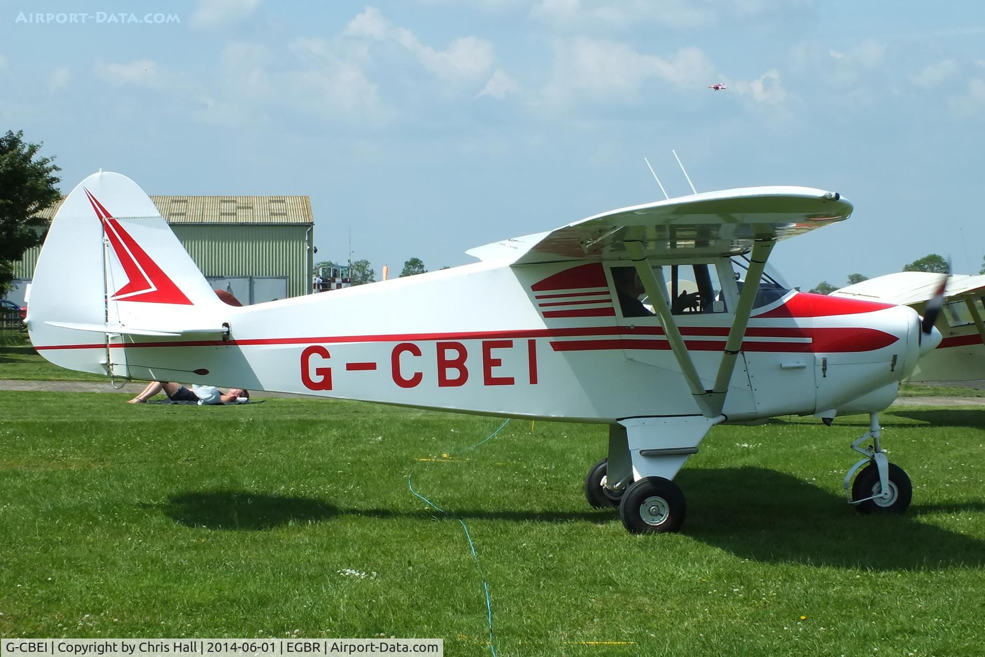 G-CBEI, 1961 Piper PA-22-108 Colt Colt C/N 22-9136, at Breighton's Open Cockpit & Biplane Fly-in, 2014