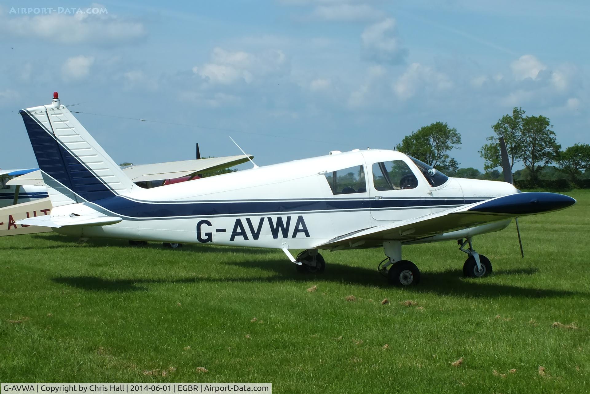 G-AVWA, 1967 Piper PA-28-140 Cherokee C/N 28-23660, at Breighton's Open Cockpit & Biplane Fly-in, 2014