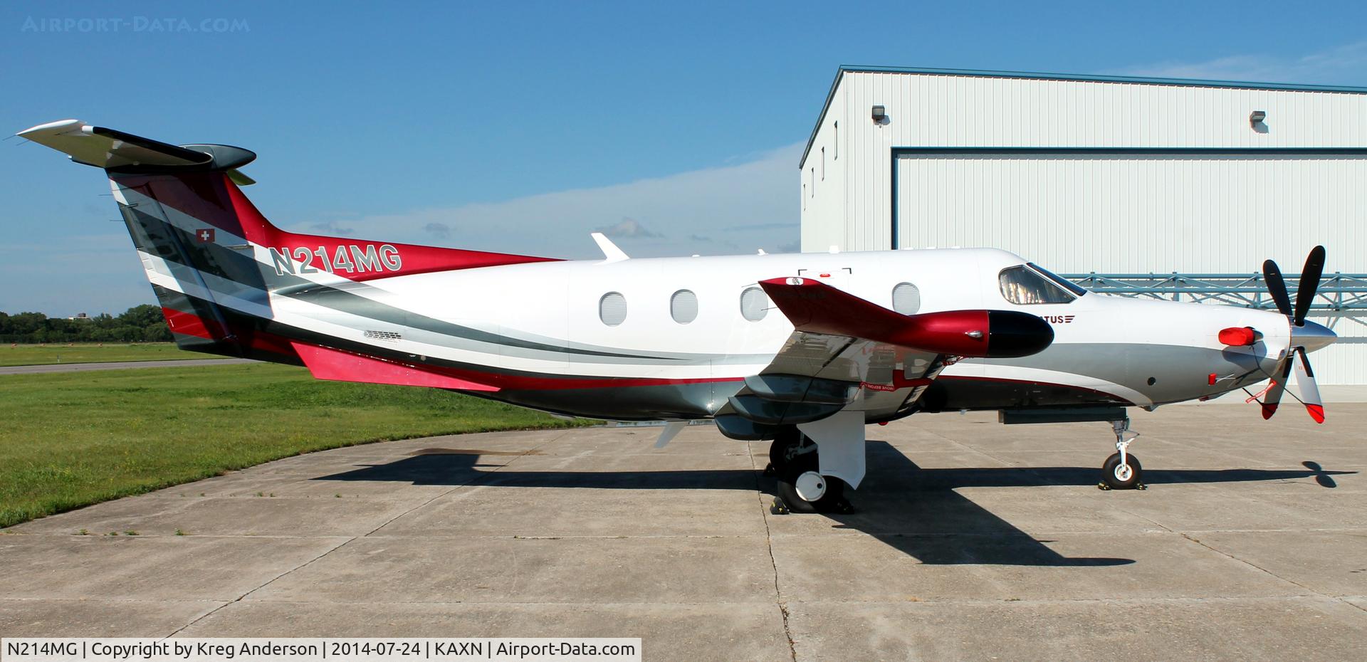 N214MG, 2012 Pilatus PC-12/47E C/N 1339, Pilatus PC-12 on the ramp.